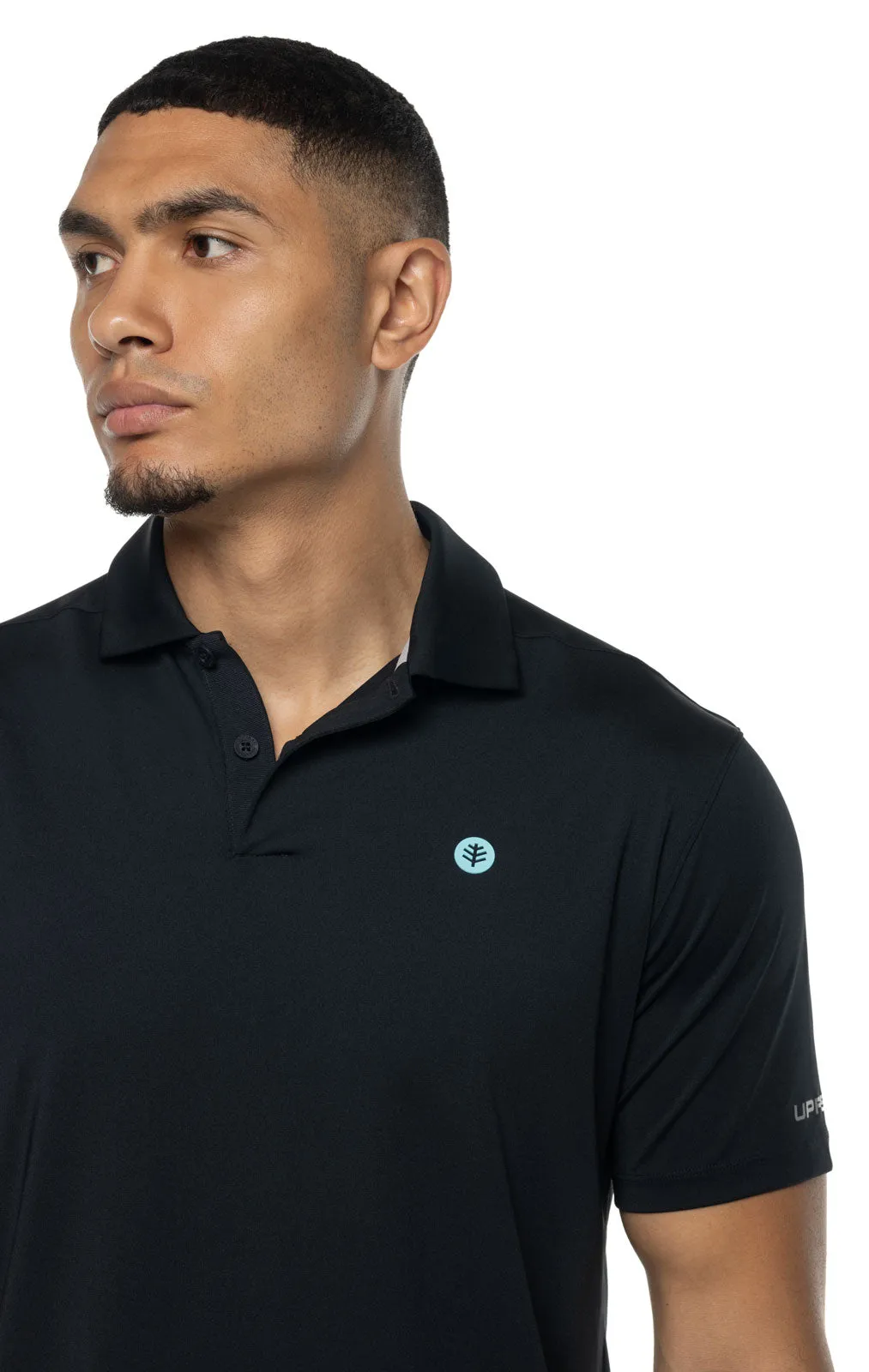 Men's Victory Lap Short Sleeve Golf Polo  |  Black