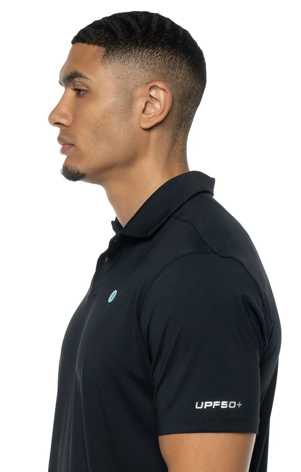 Men's Victory Lap Short Sleeve Golf Polo  |  Black