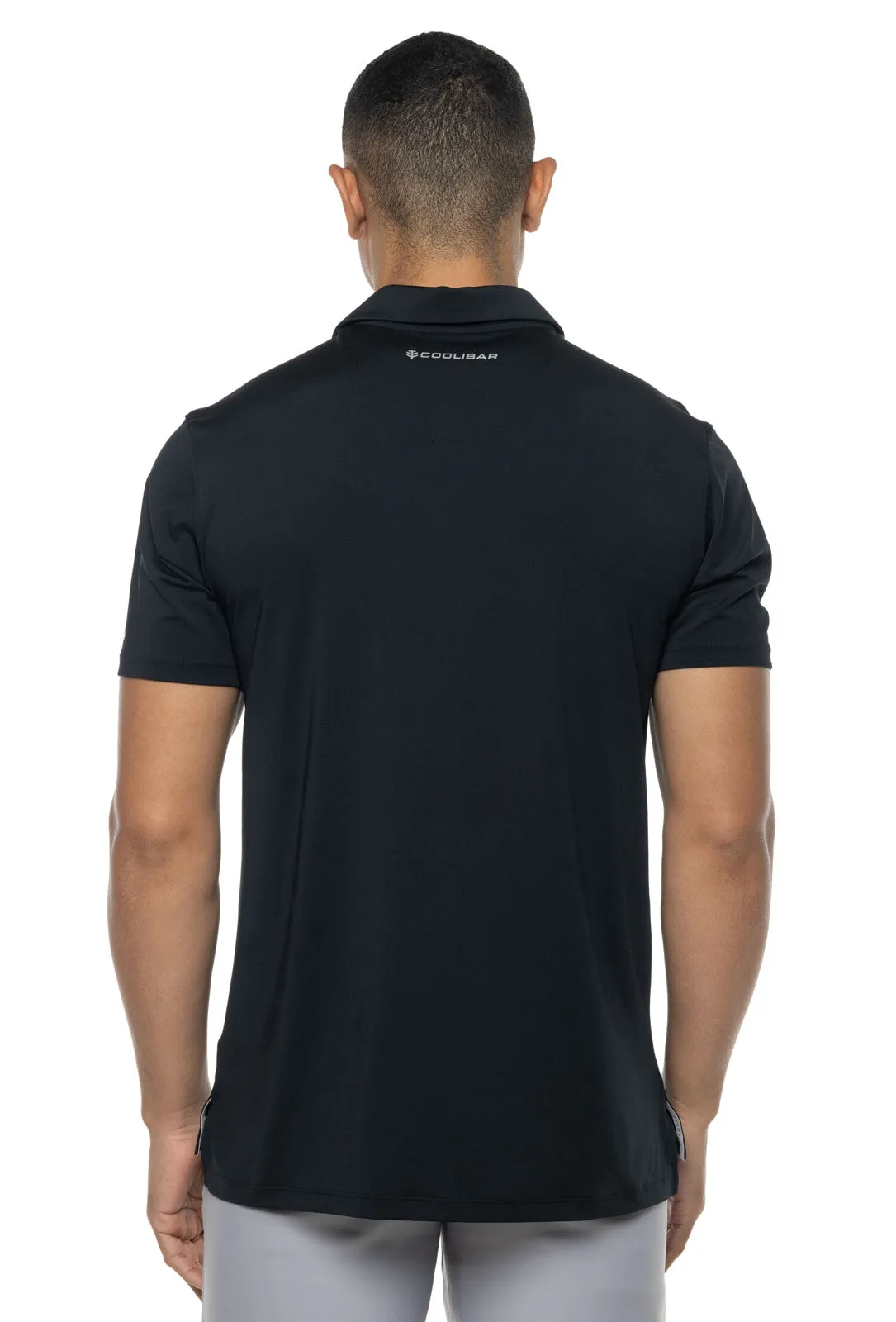 Men's Victory Lap Short Sleeve Golf Polo  |  Black