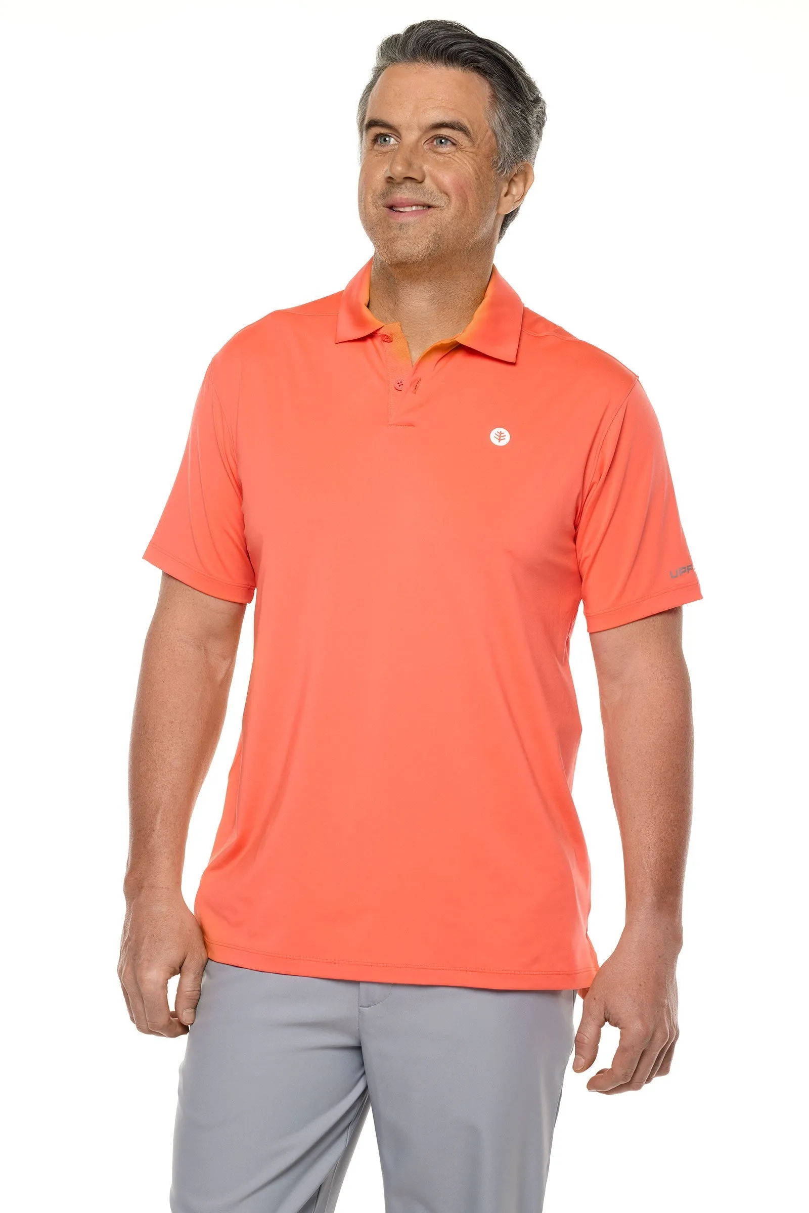 Men's Victory Lap Short Sleeve Golf Polo  |  Vivid Coral