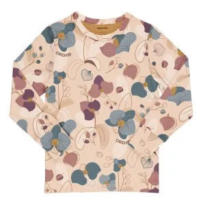 Meyadey Tropical Orchid Long Sleeve Top