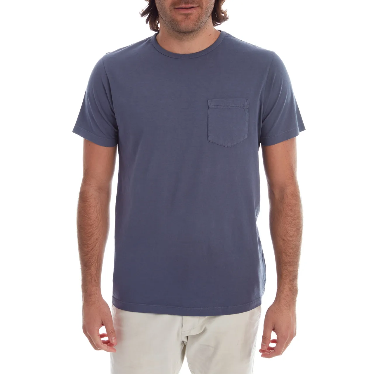 Navy Gavin Garment Dyed Tee