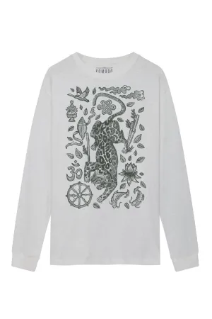 Nepali Leopard Men's Tee White