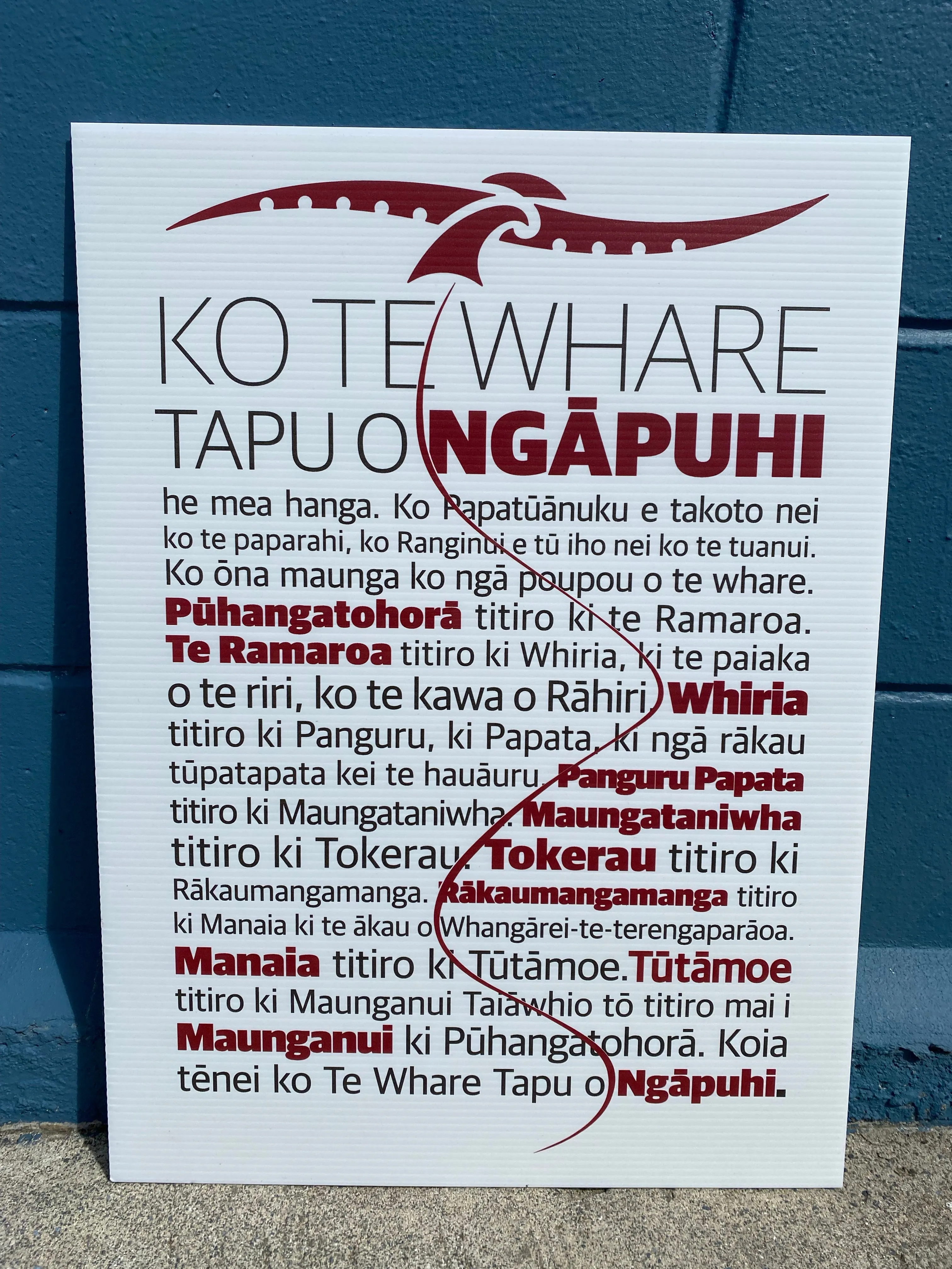 Ngāpuhi Poster Boards