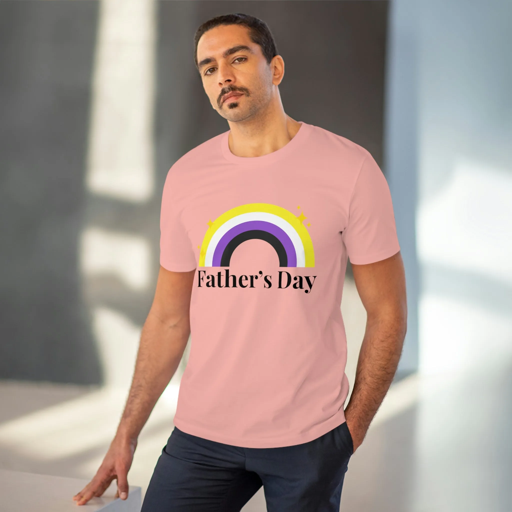 Non Binary Pride Flag T-shirt Unisex Size - Father's Day