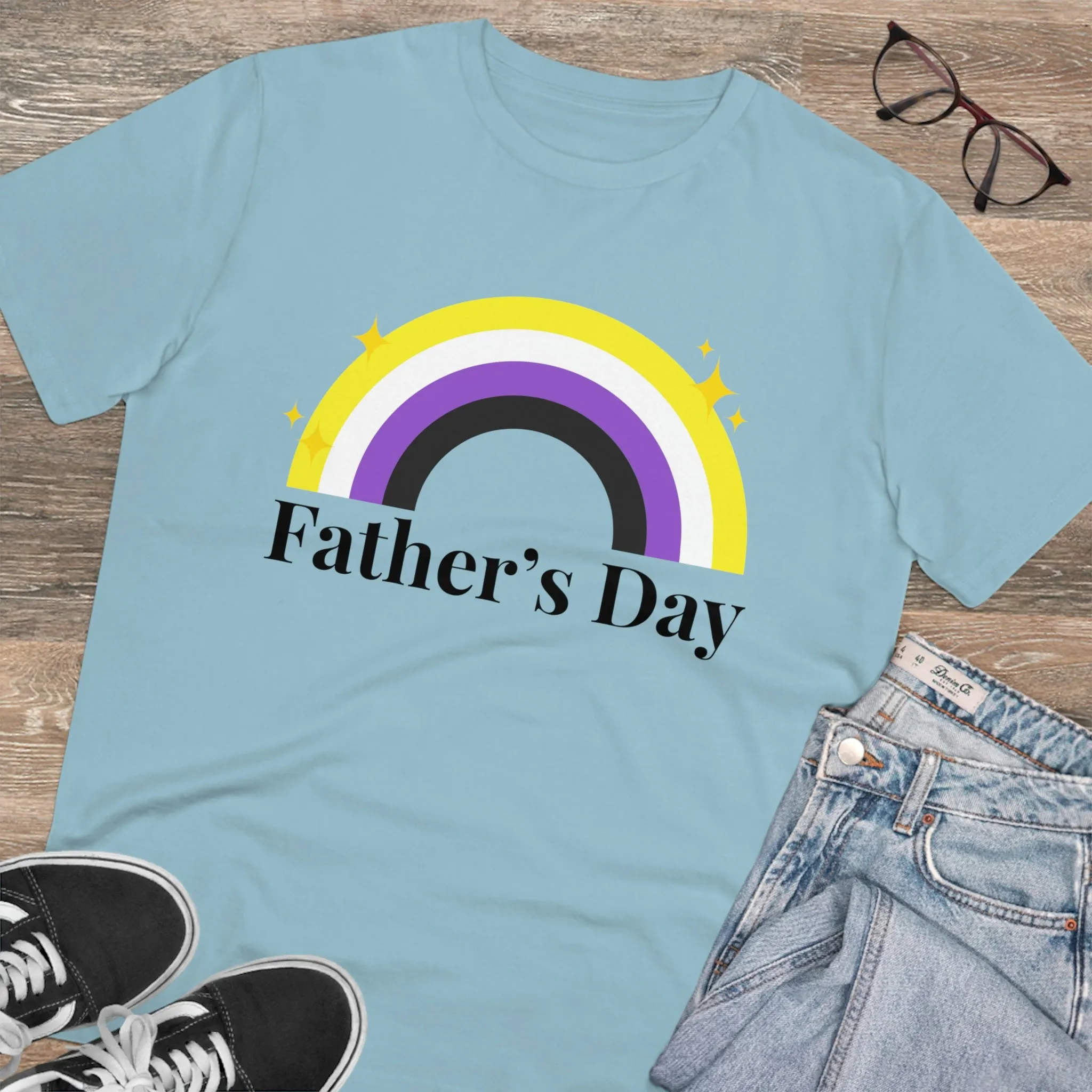 Non Binary Pride Flag T-shirt Unisex Size - Father's Day