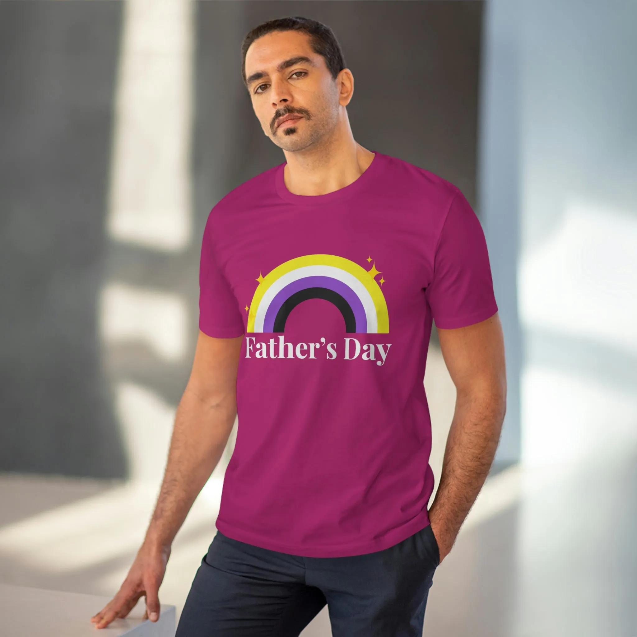 Non Binary Pride Flag T-shirt Unisex Size - Father's Day