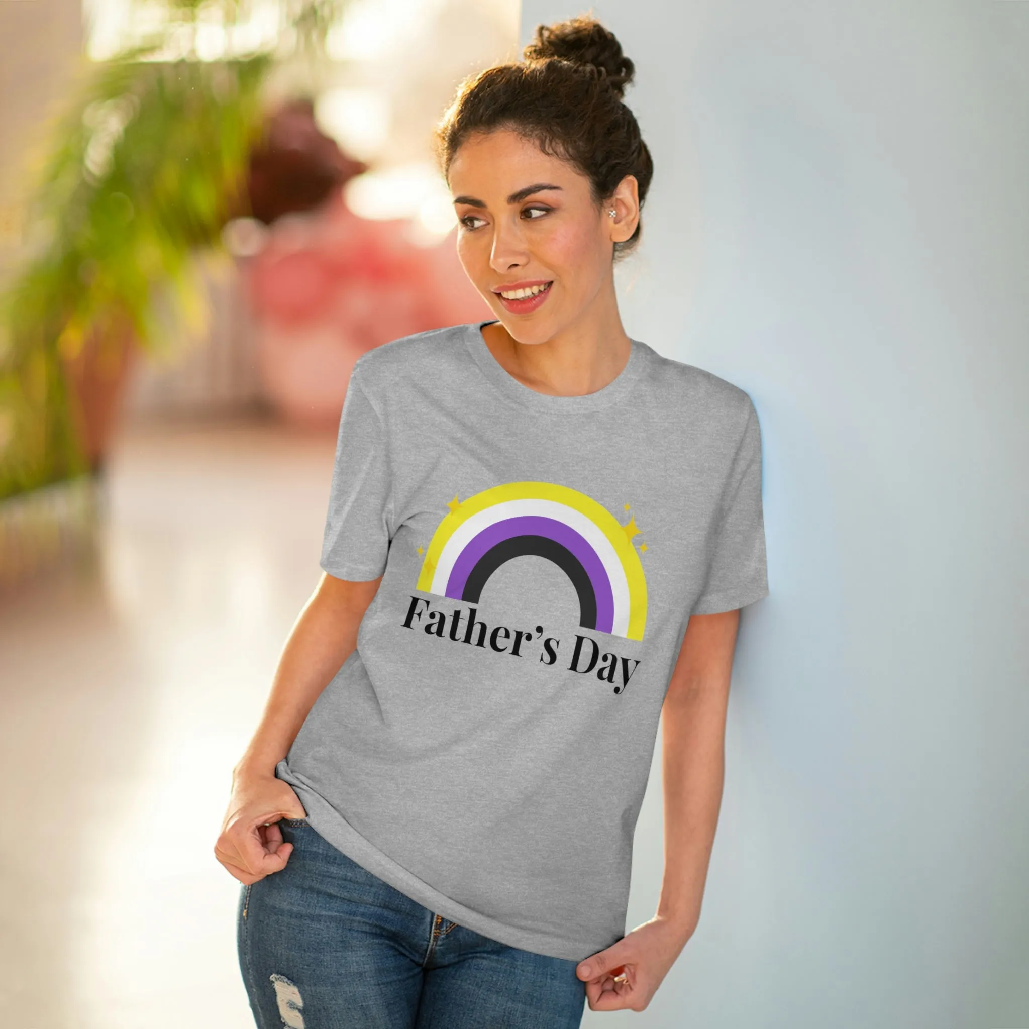 Non Binary Pride Flag T-shirt Unisex Size - Father's Day