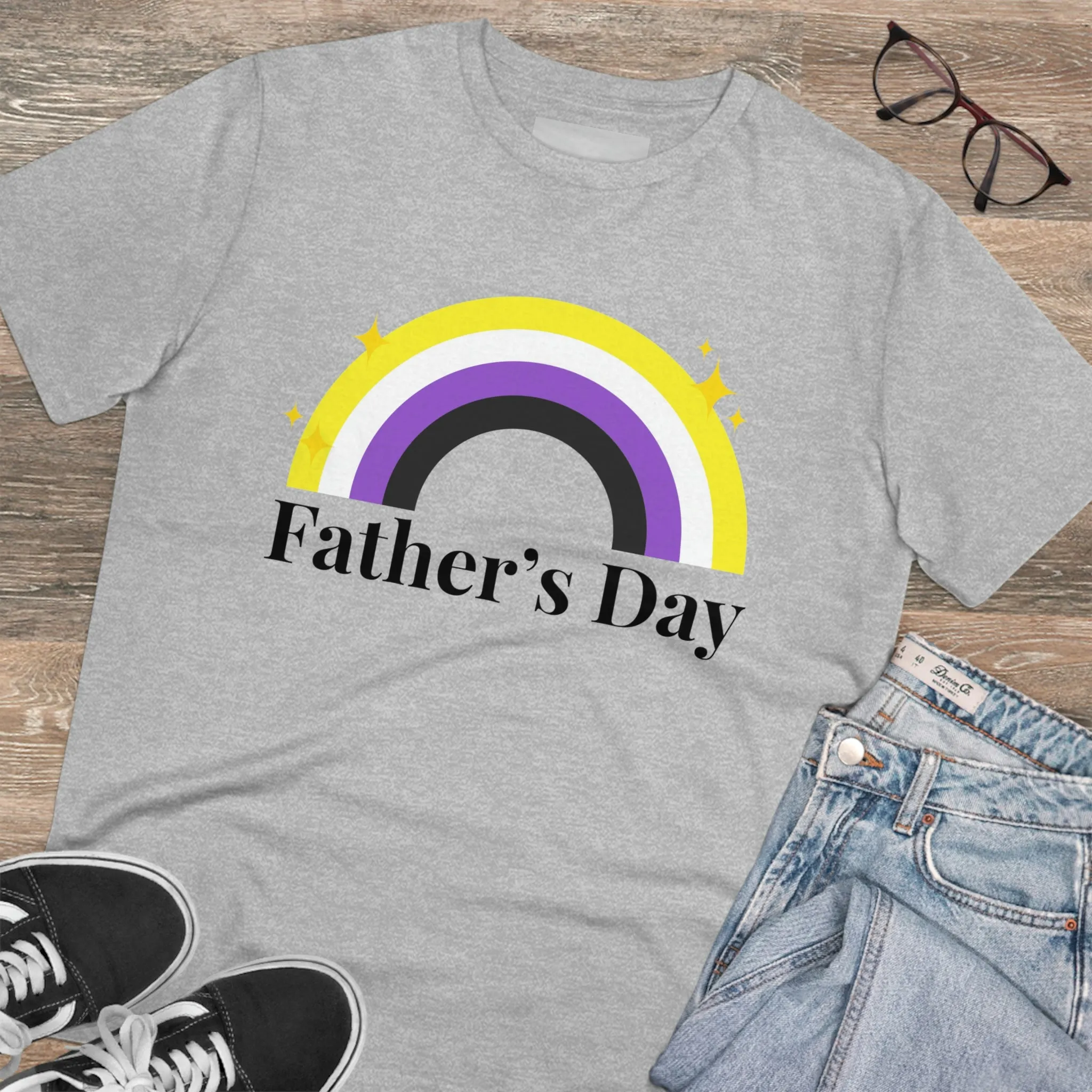 Non Binary Pride Flag T-shirt Unisex Size - Father's Day