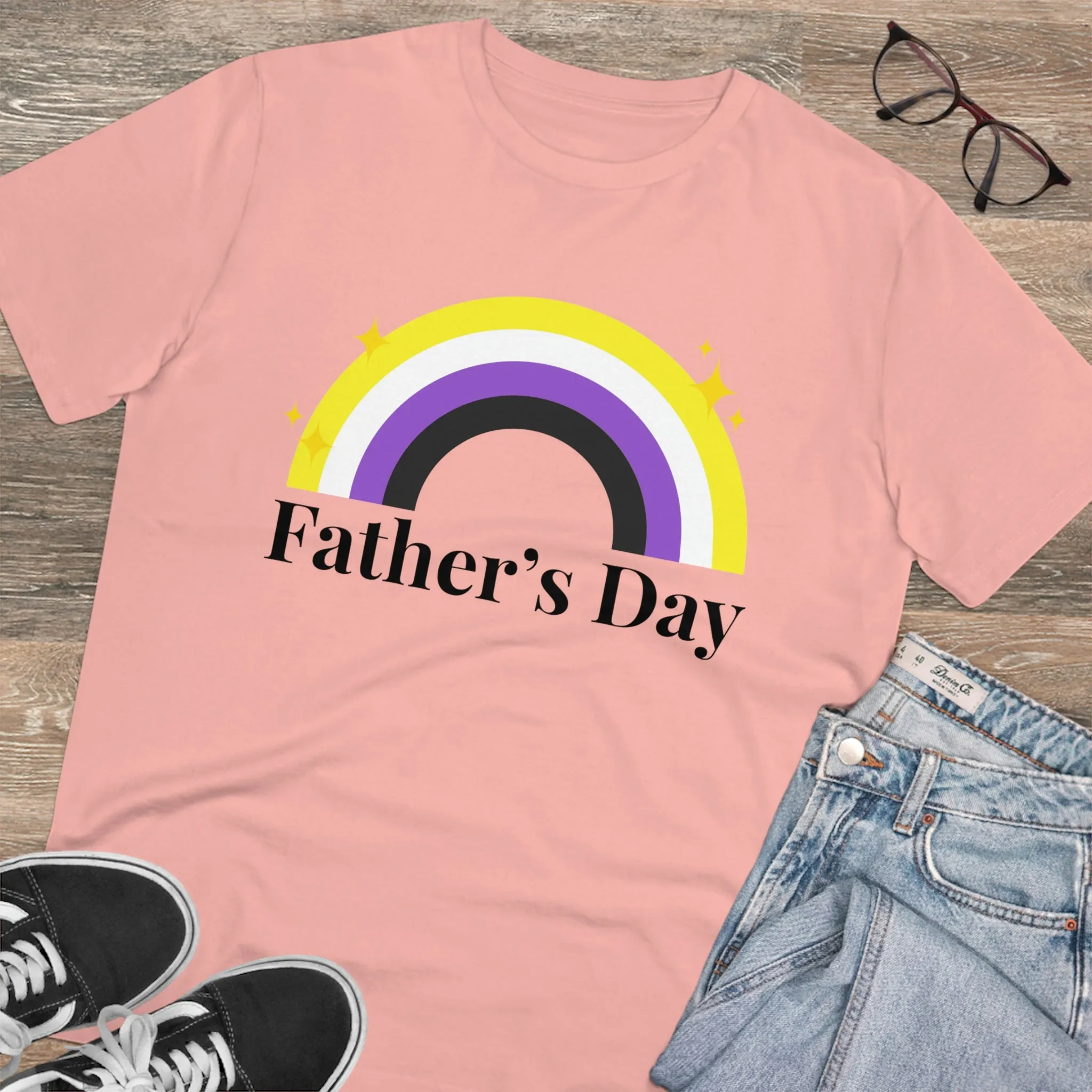 Non Binary Pride Flag T-shirt Unisex Size - Father's Day