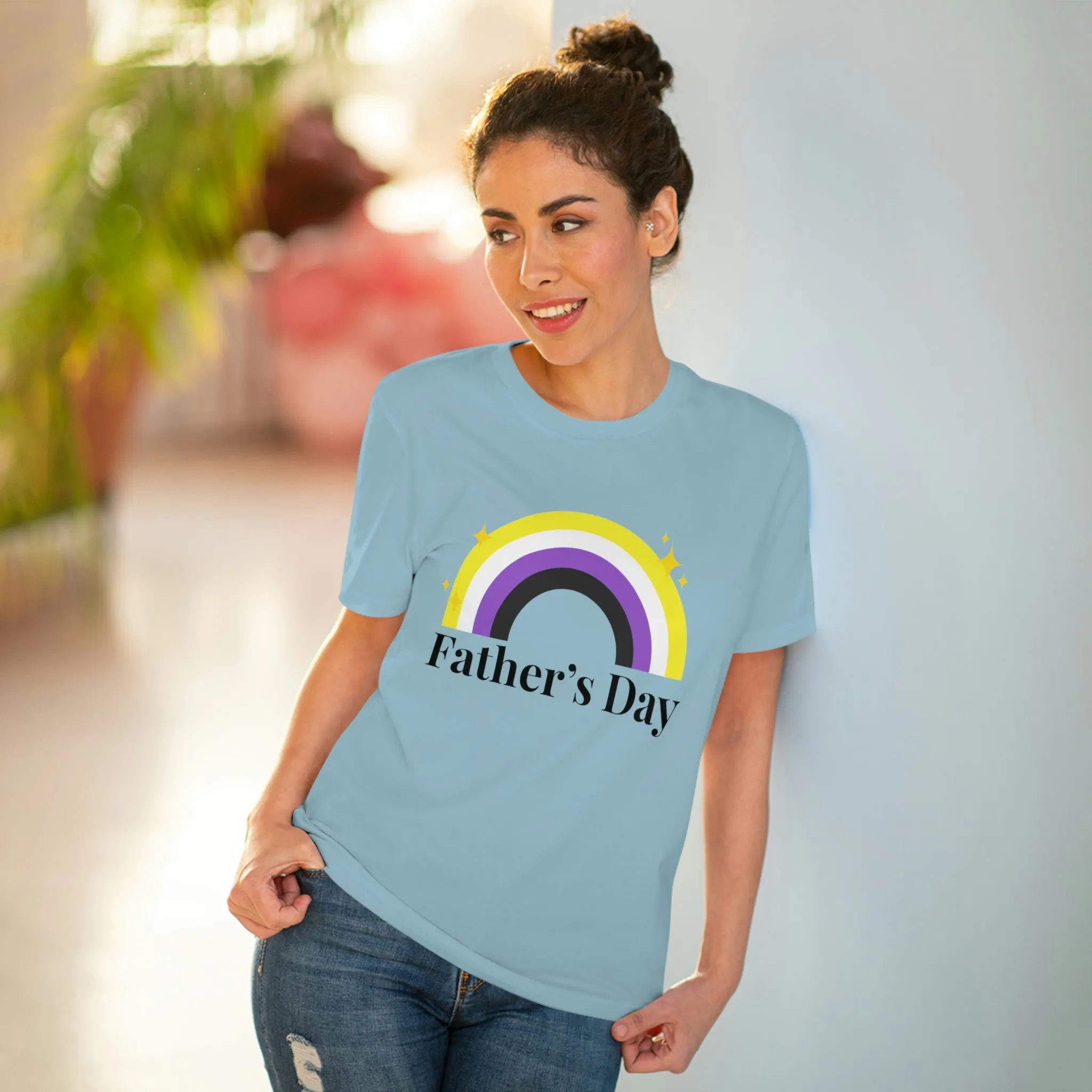 Non Binary Pride Flag T-shirt Unisex Size - Father's Day