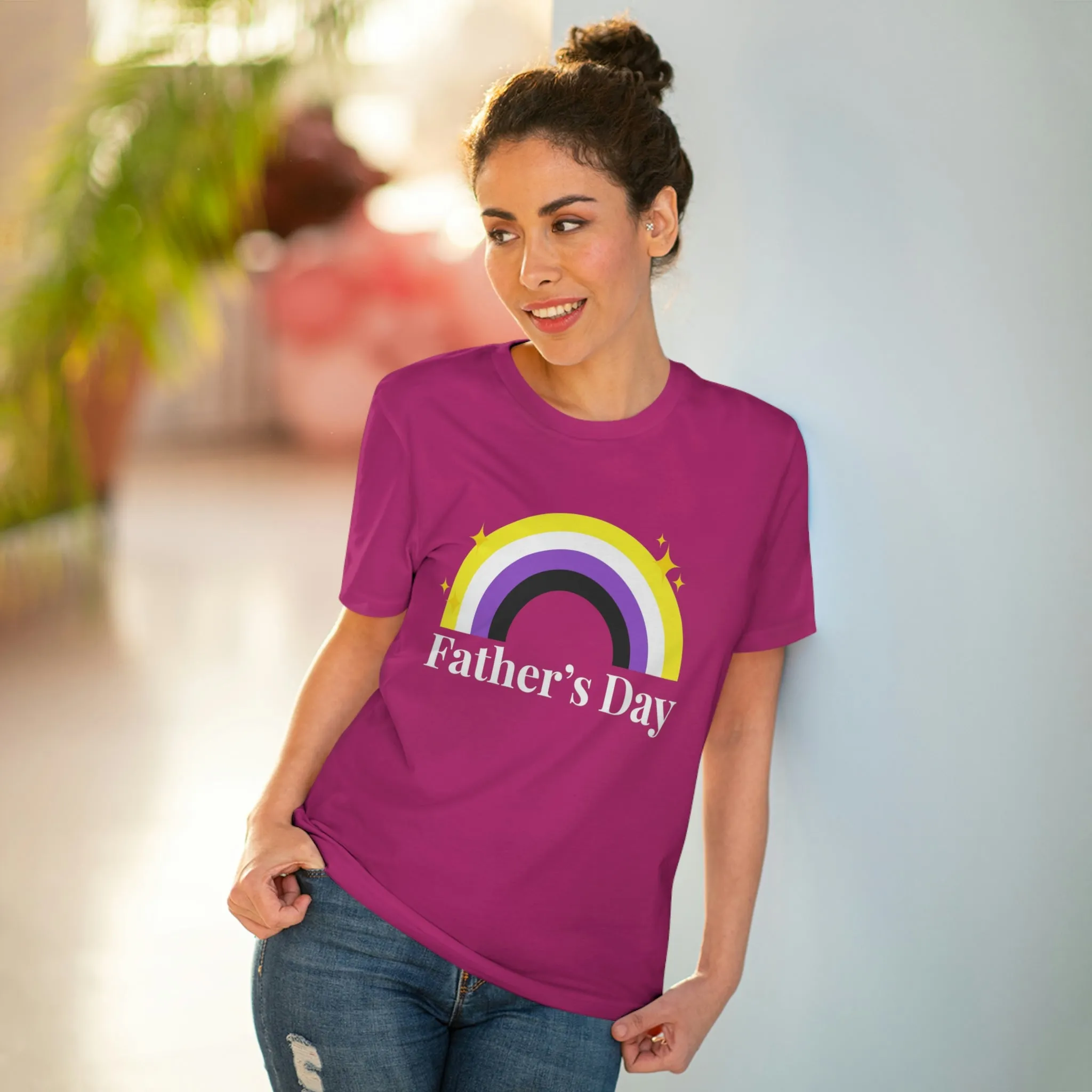 Non Binary Pride Flag T-shirt Unisex Size - Father's Day