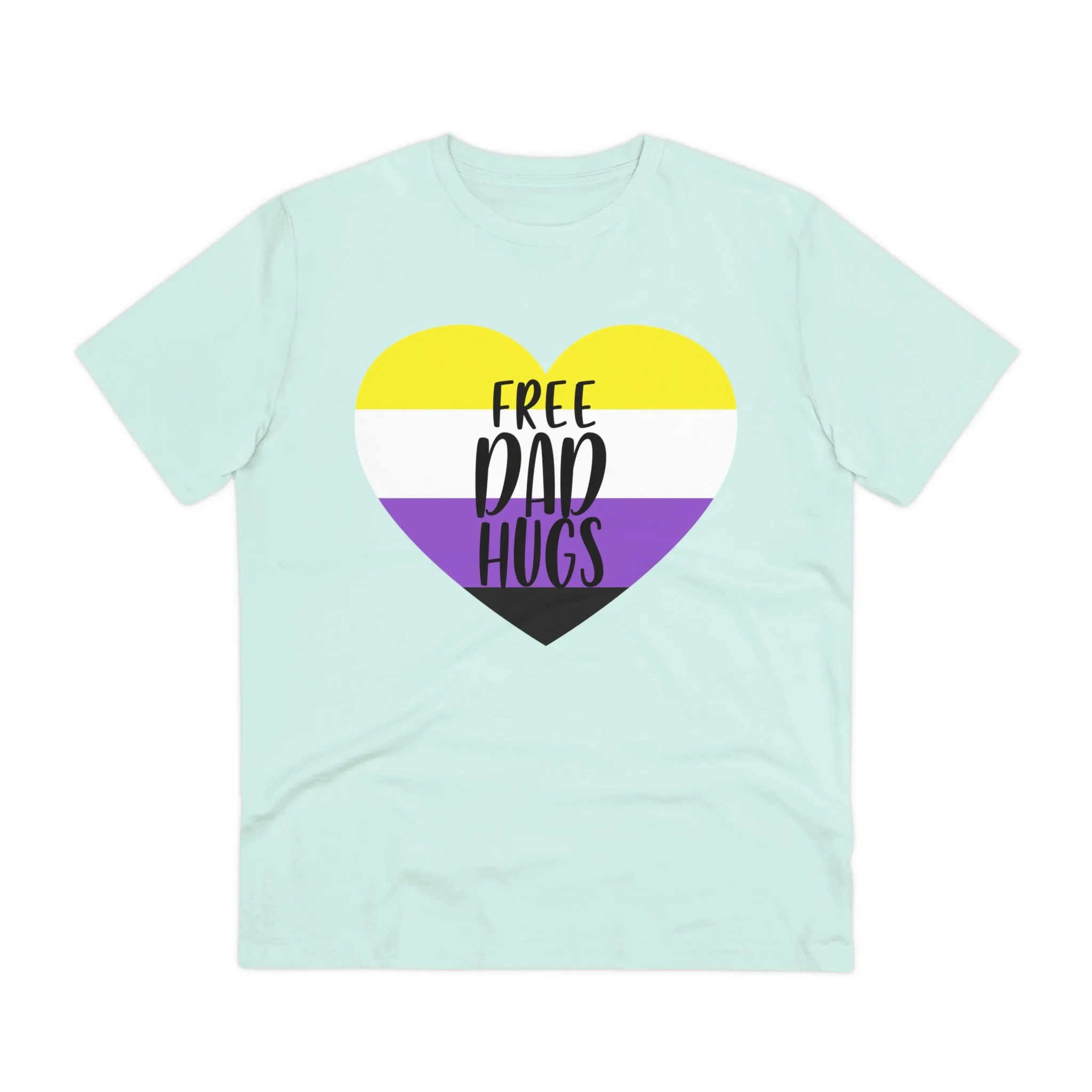 Non Binary Pride Flag T-shirt Unisex Size - Free Dad Hugs