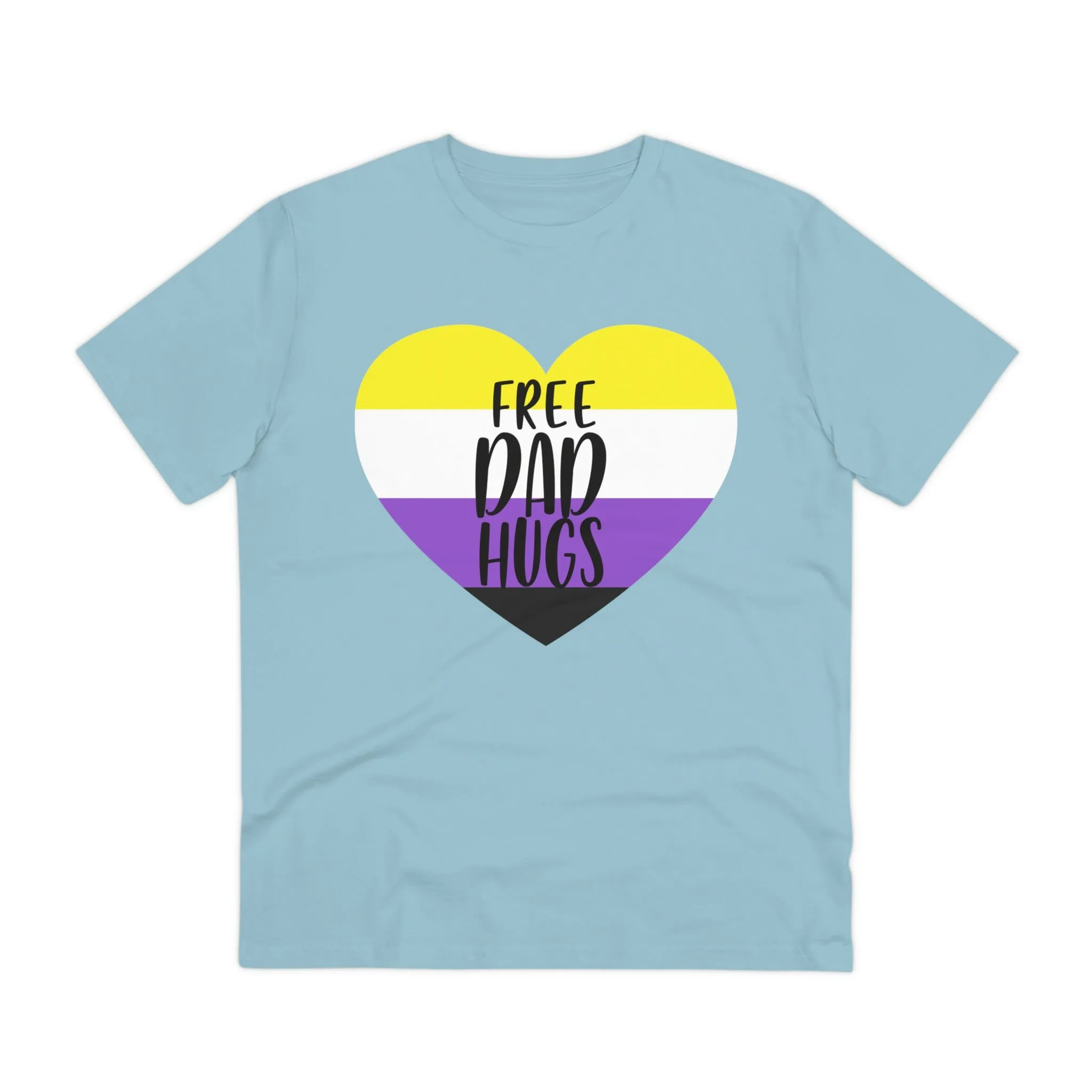 Non Binary Pride Flag T-shirt Unisex Size - Free Dad Hugs