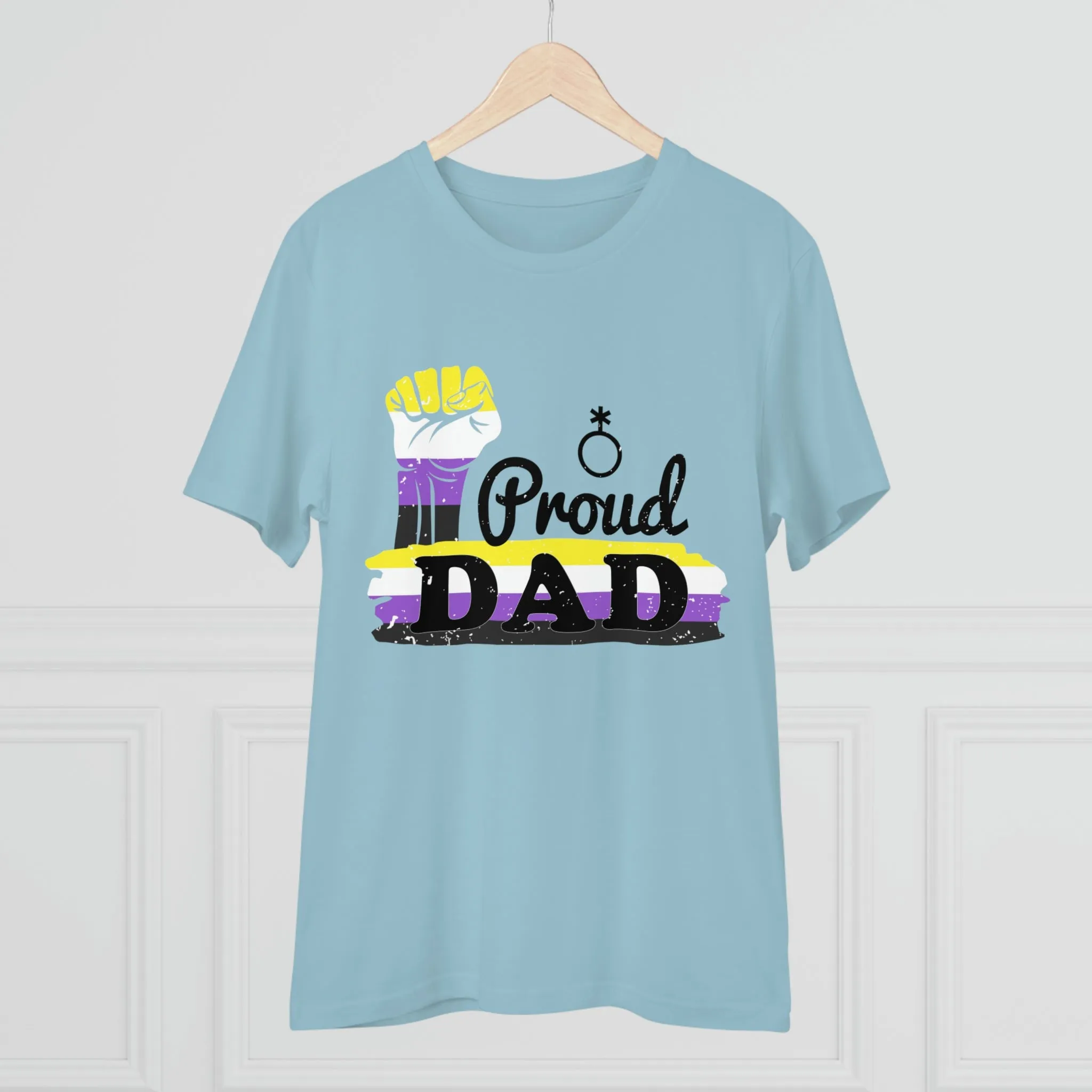 Non Binary Pride Flag T-shirt Unisex Size - Proud Dad