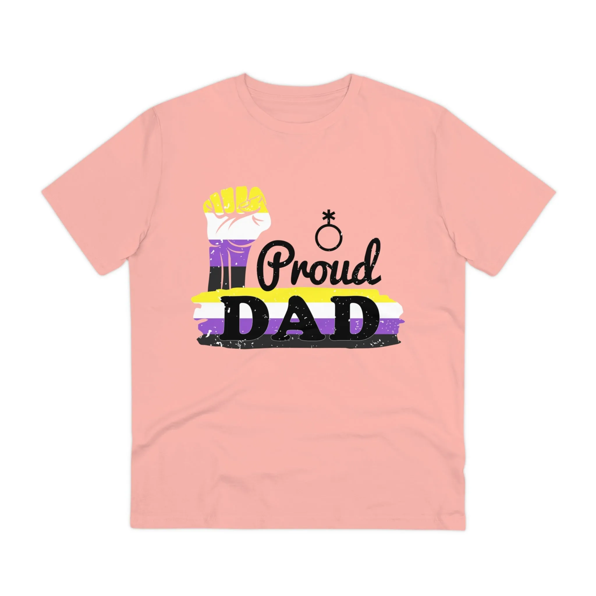 Non Binary Pride Flag T-shirt Unisex Size - Proud Dad