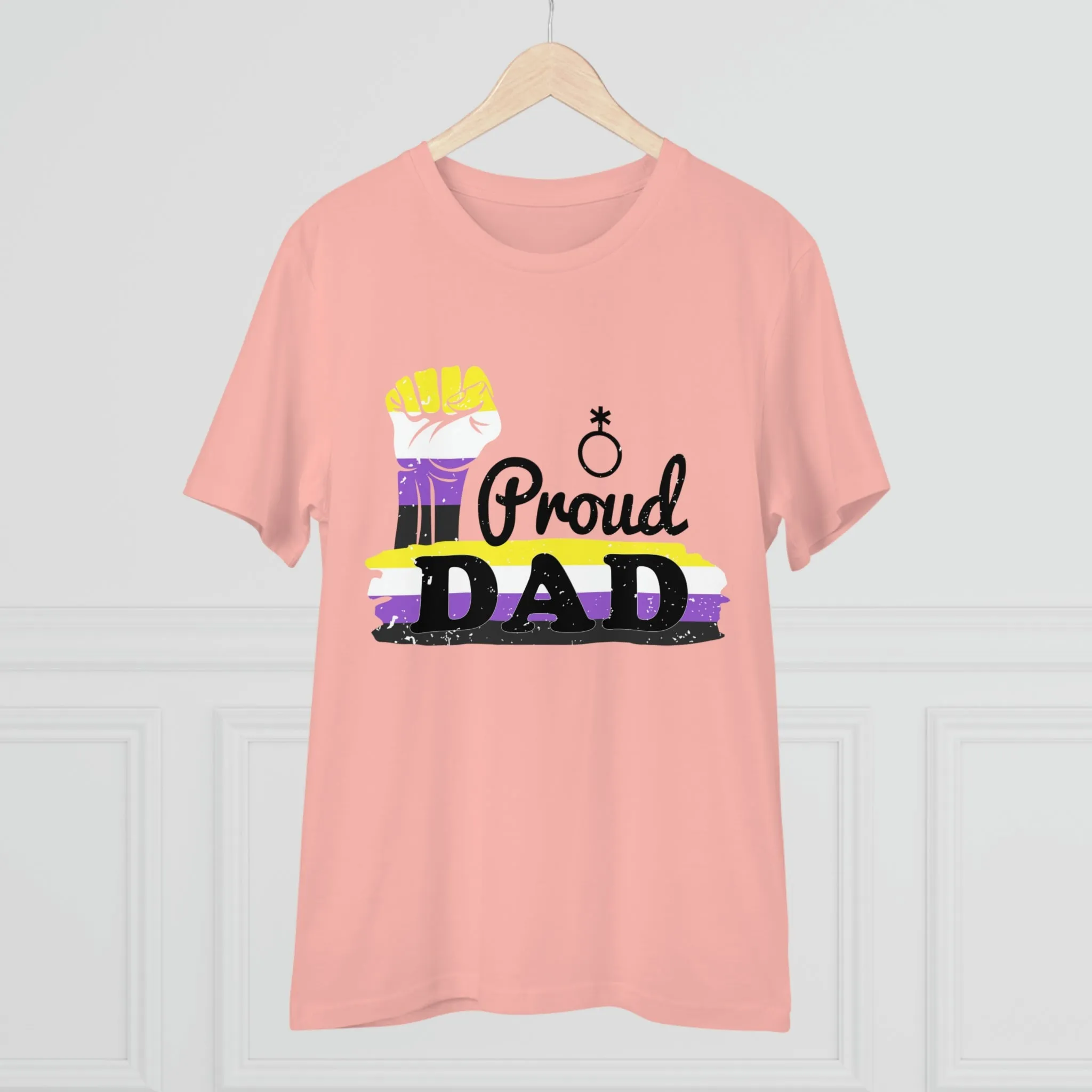 Non Binary Pride Flag T-shirt Unisex Size - Proud Dad