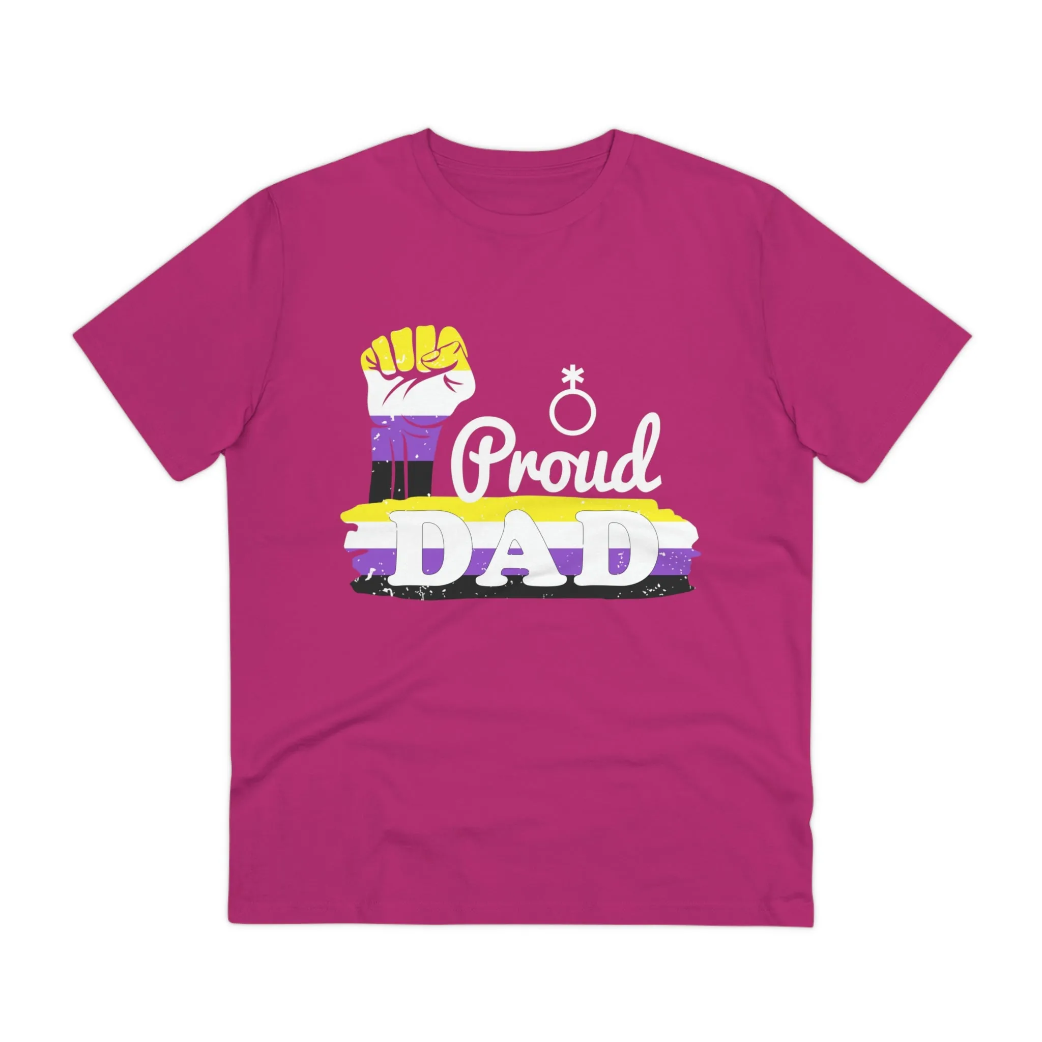 Non Binary Pride Flag T-shirt Unisex Size - Proud Dad