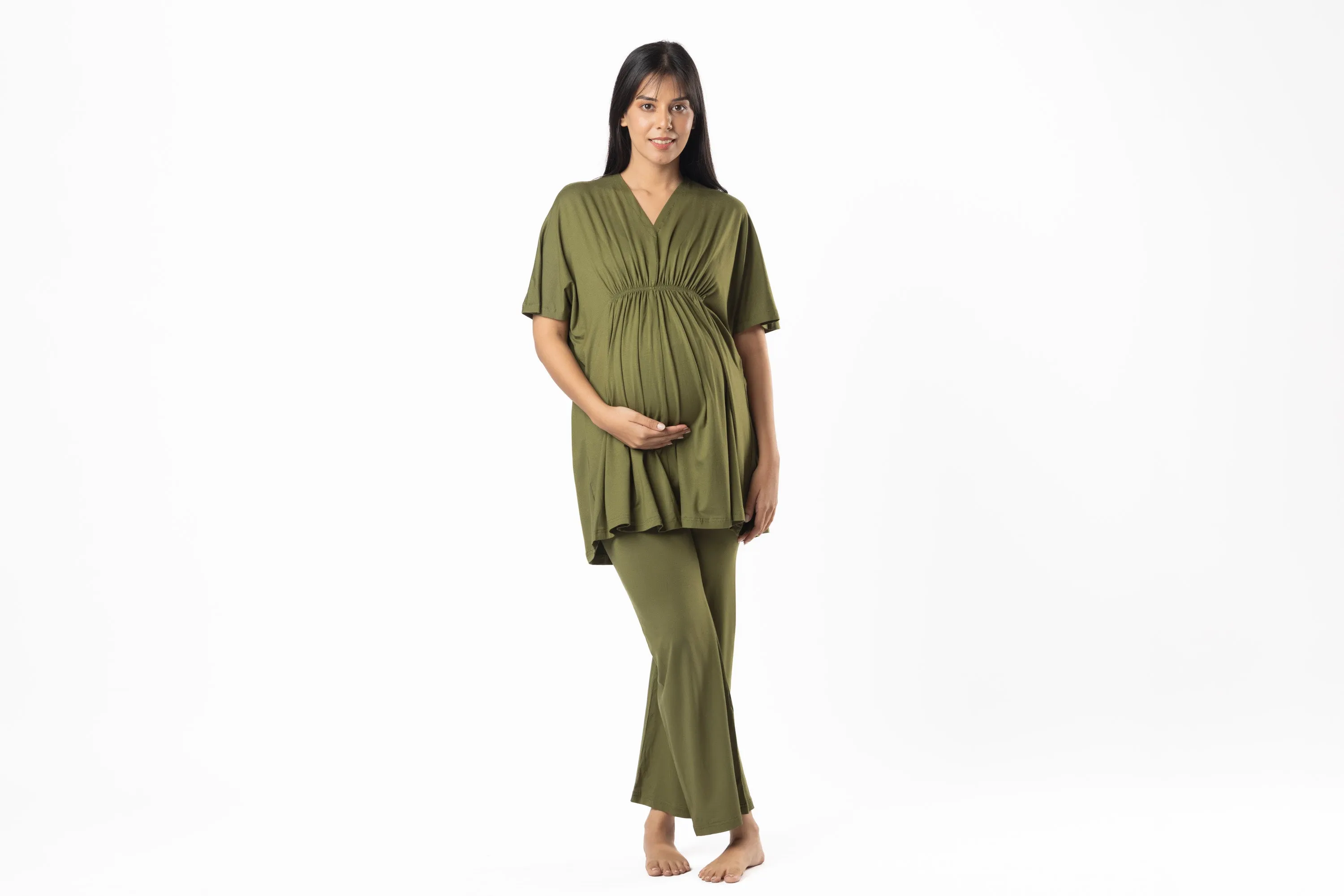 Olive Kaftan Top