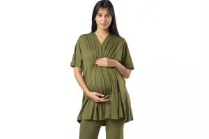 Olive Kaftan Top