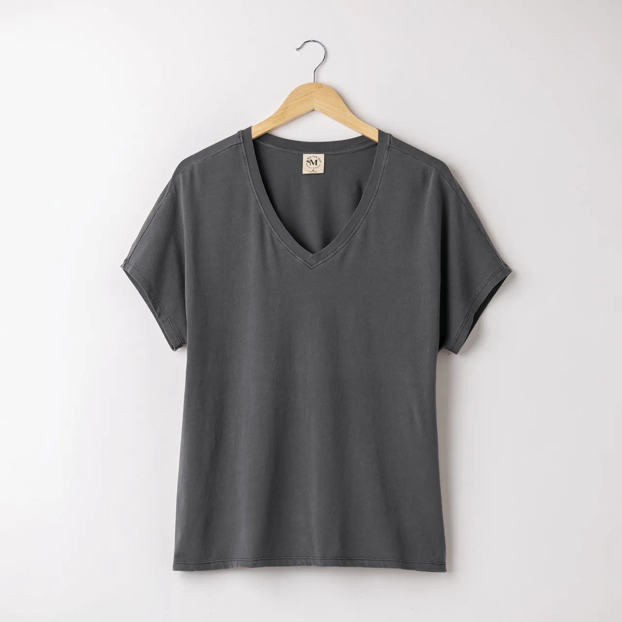 Organic Cotton Slouch Tee - Pepper