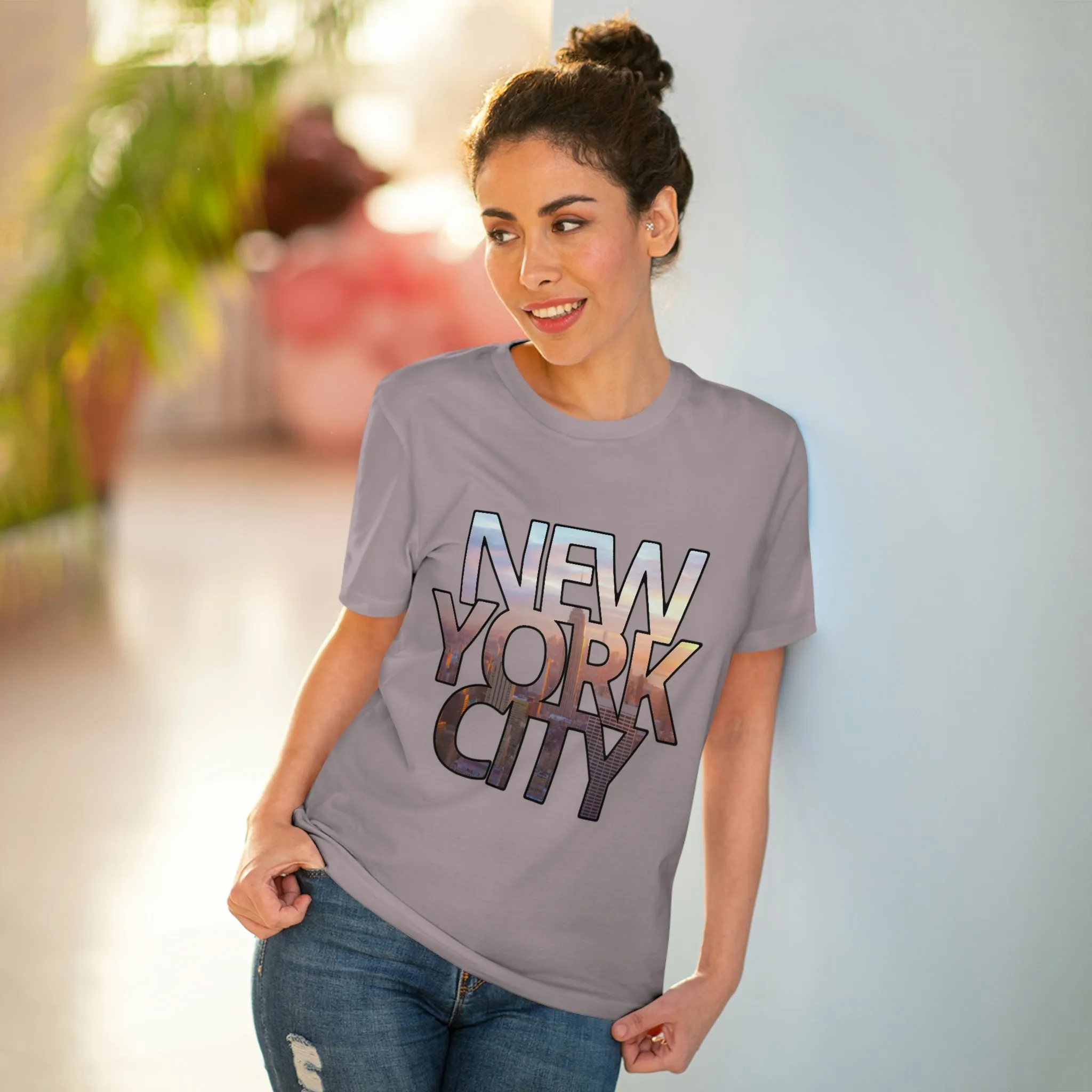 Organic Creator T-shirt - New York City Peach