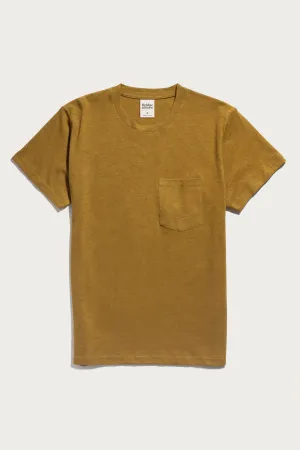 Organic Hemp Pocket Tee / Ochre