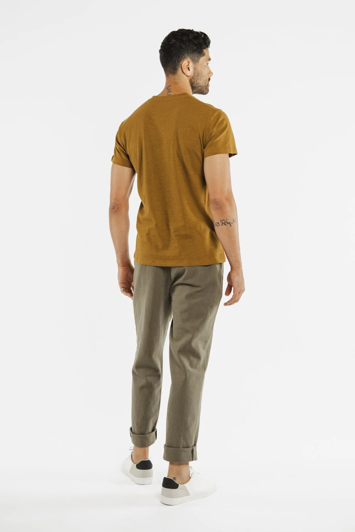 Organic Hemp Pocket Tee / Ochre