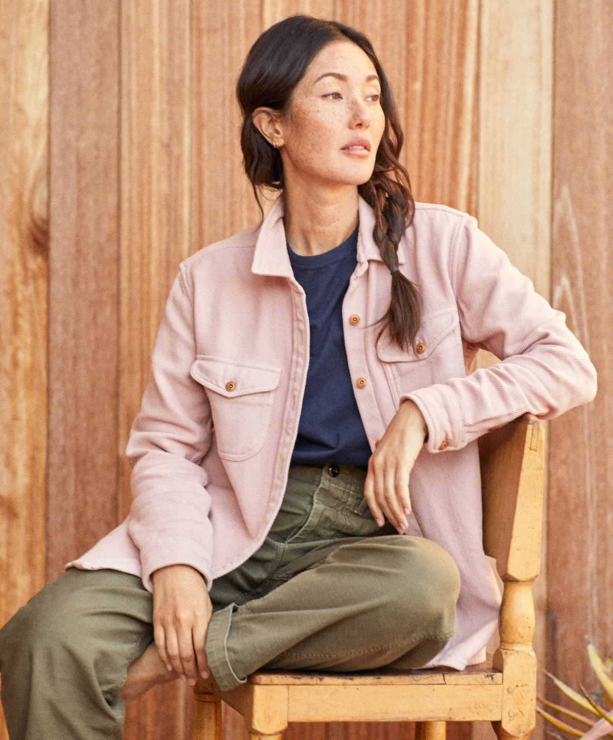 Outerknown Chroma Blanket Shirt - PINK MOMENT