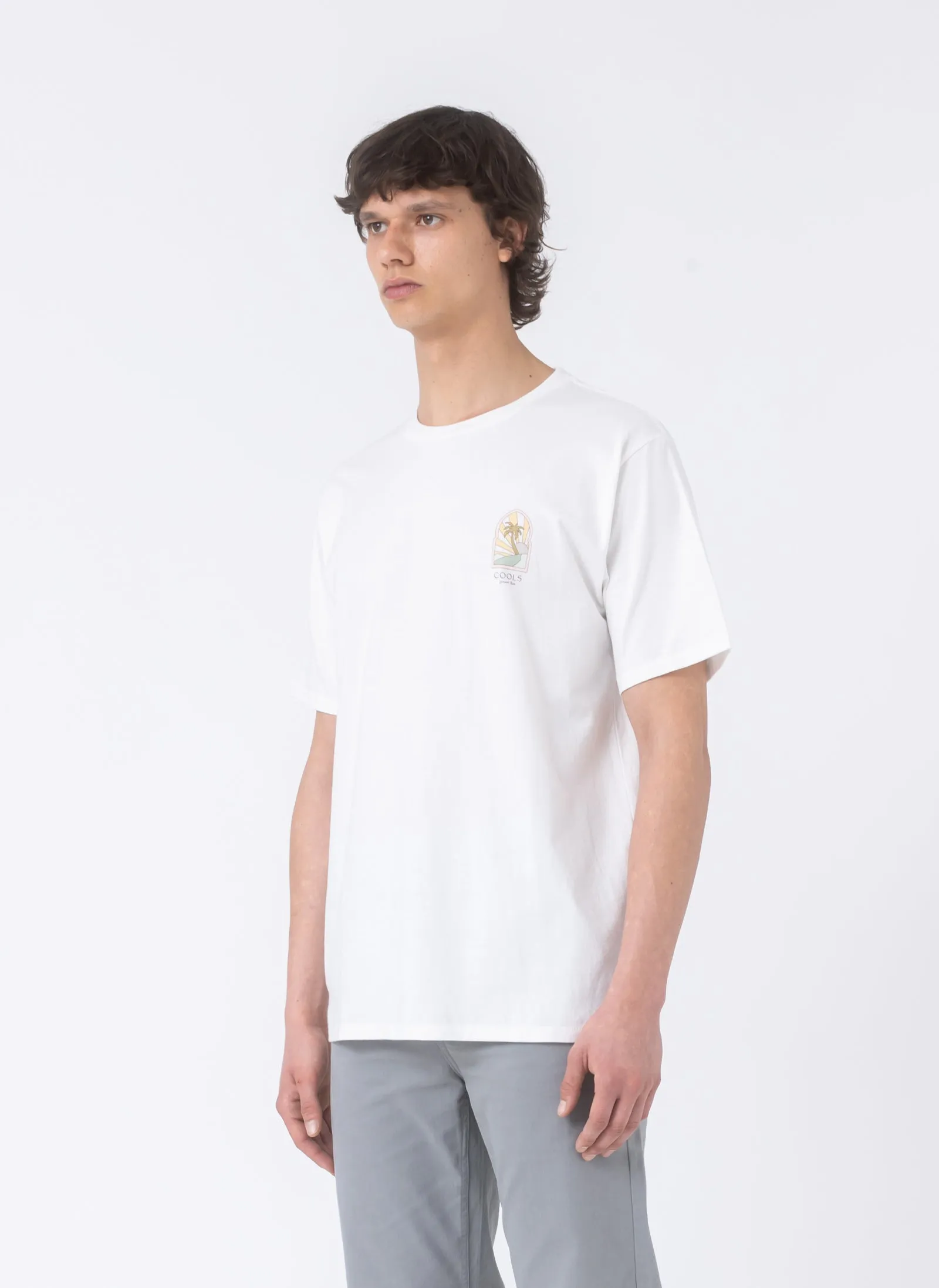 Palm Tee White