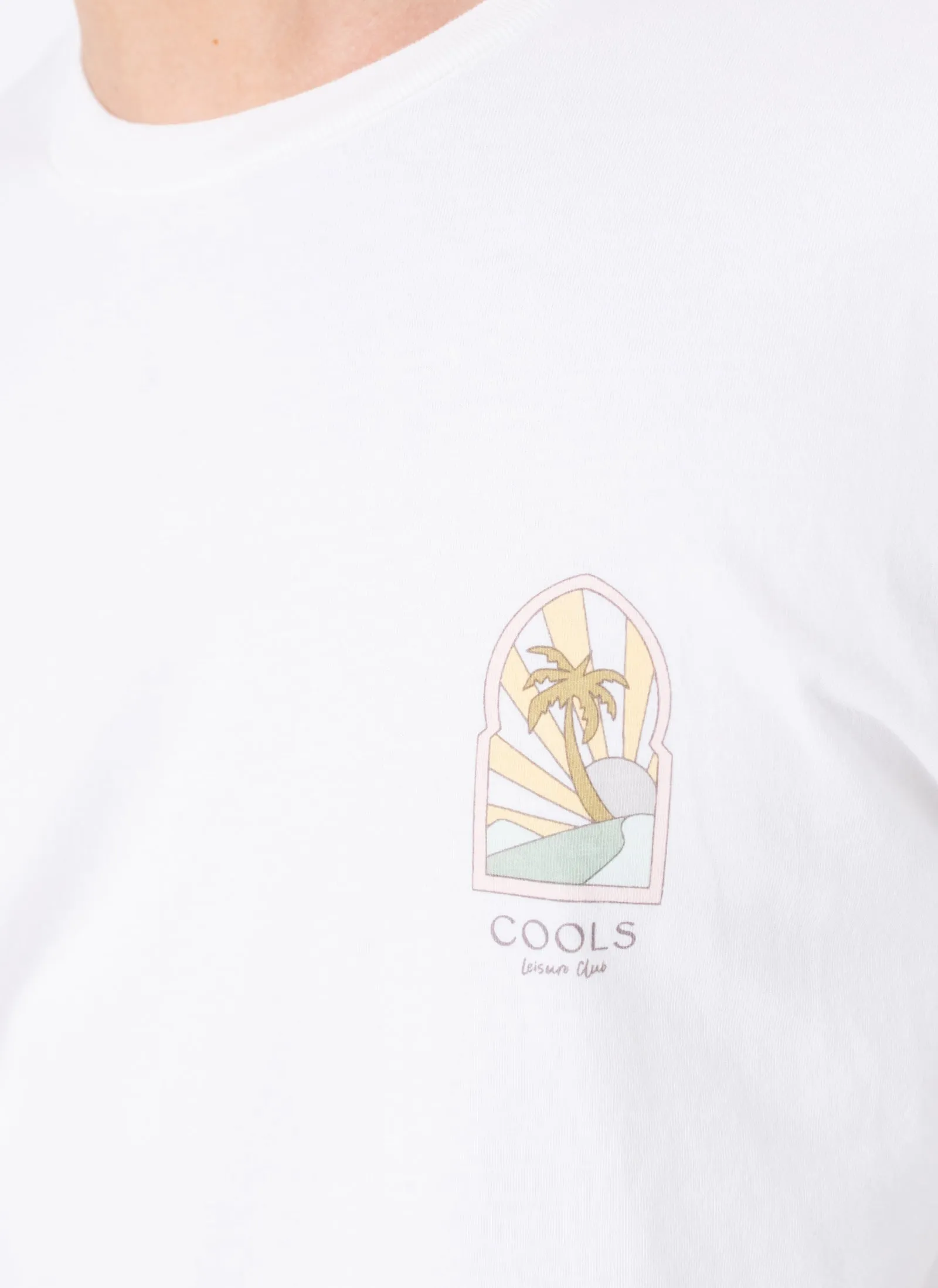 Palm Tee White