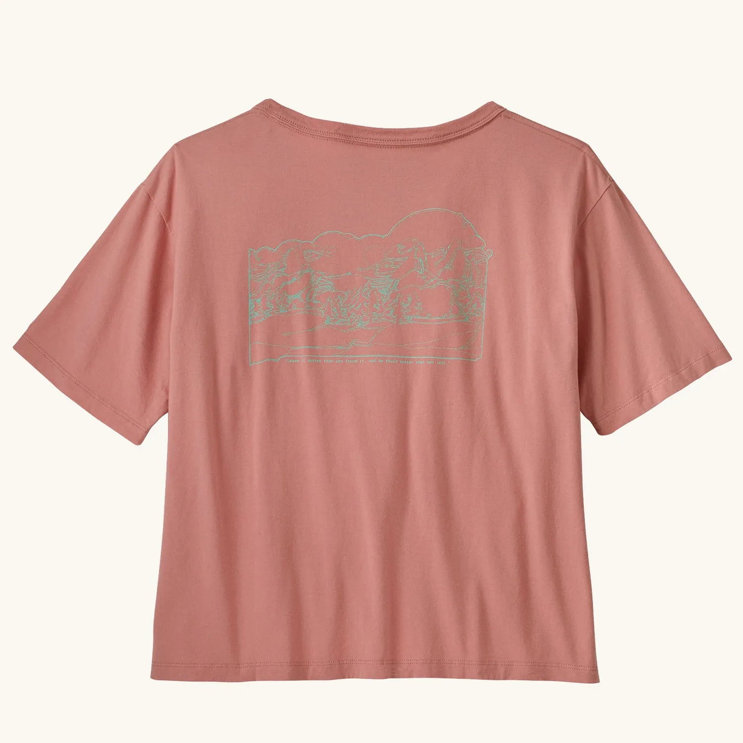 Patagonia Women's Lost and Found Organic Easy Cut Pocket Tee - Sunfade Pink