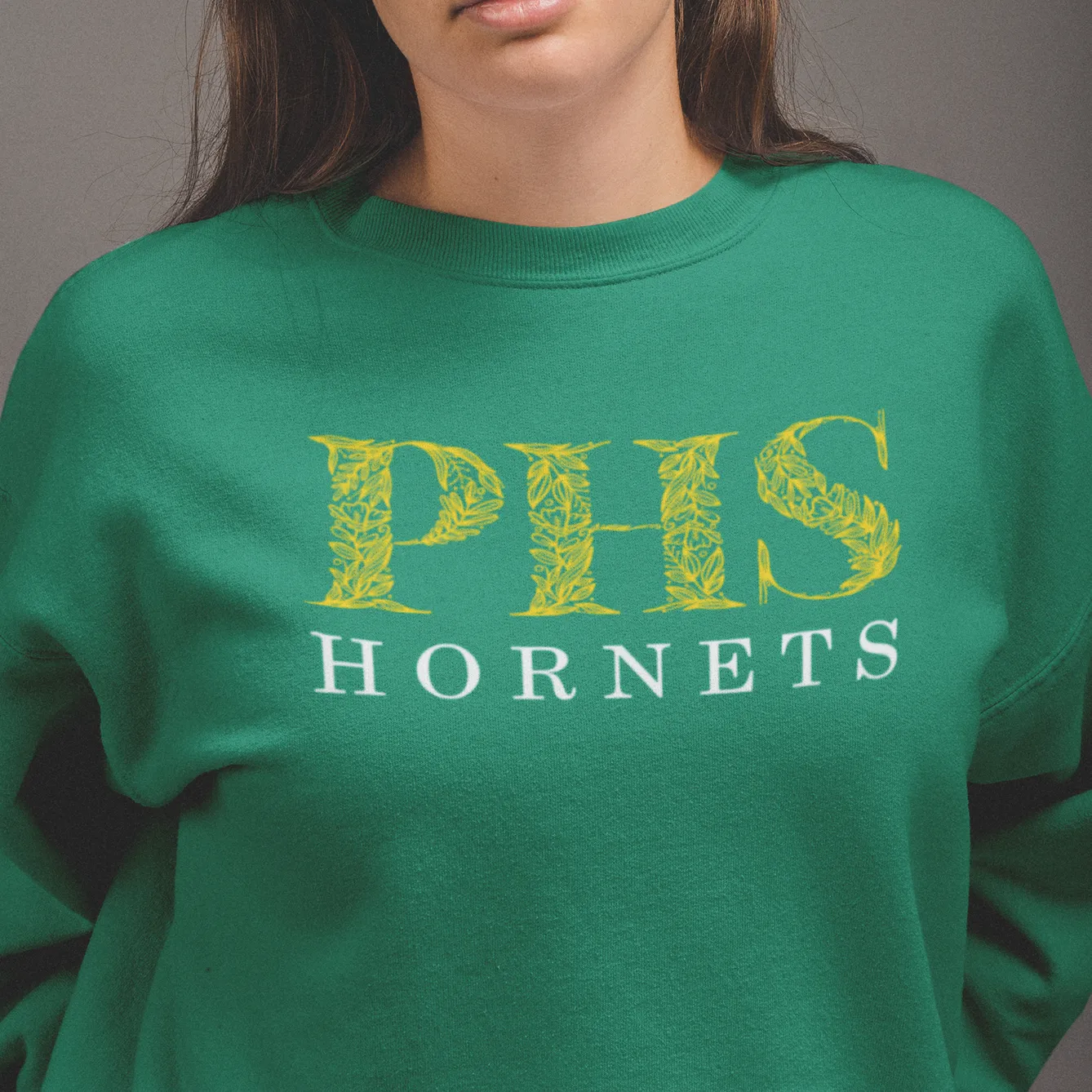 Preble Hornets Floral Crewneck Sweatshirt- Unisex Sizing