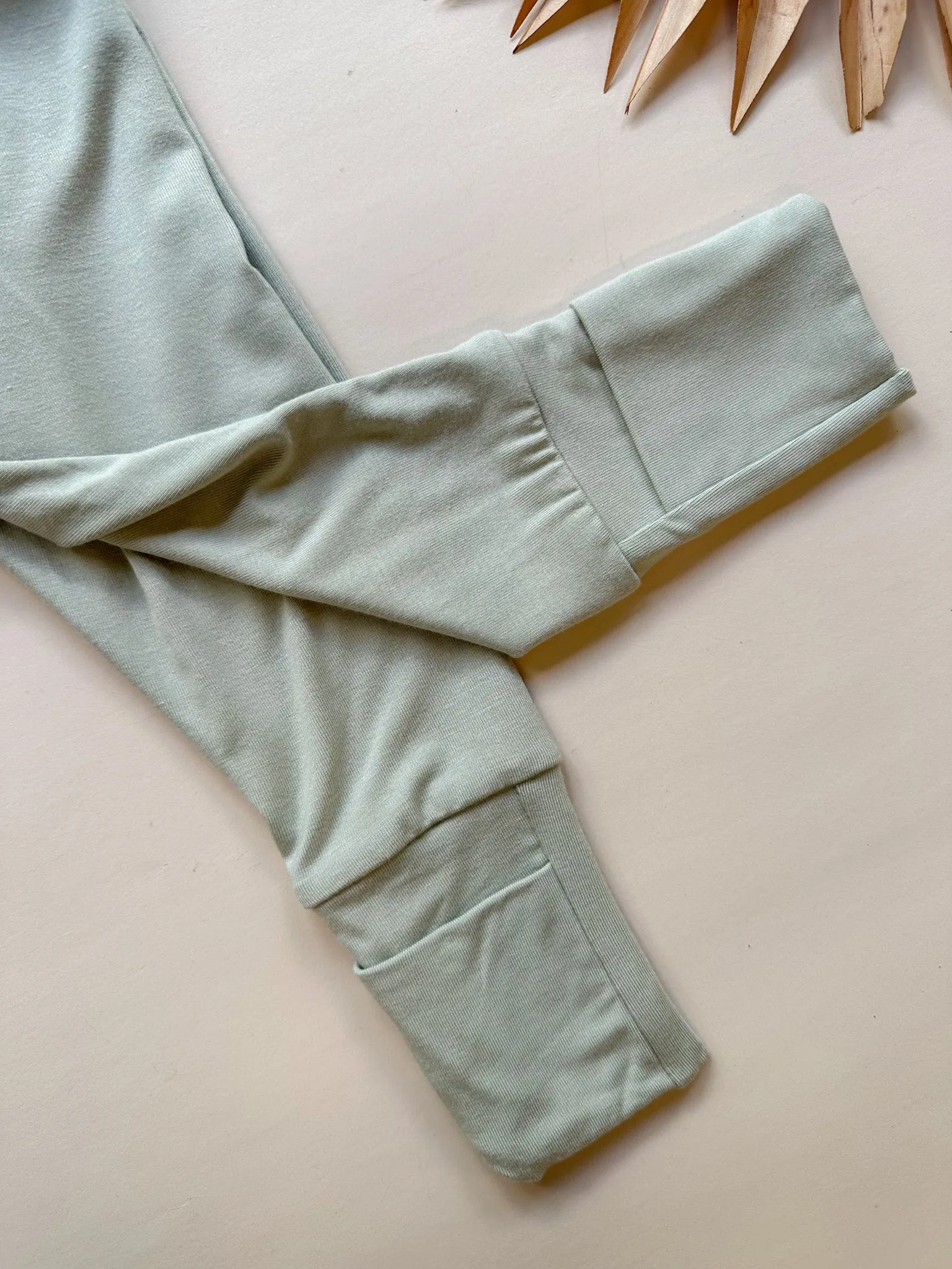 *preorder* Fold-over Footie Leggings | Baby & Toddler | Luxury Bamboo | Sage