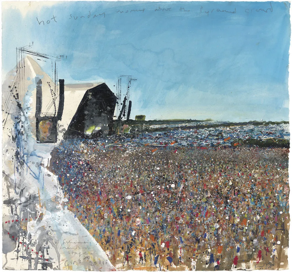 Pyramid Stage, Glasto. Lithoprint.