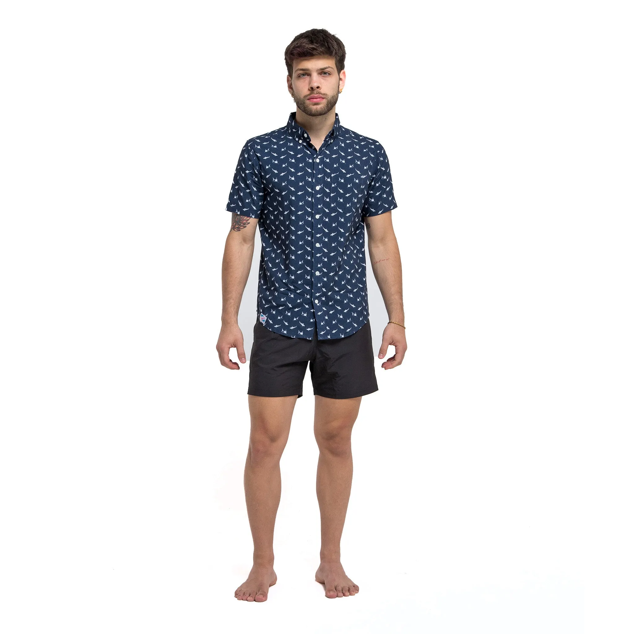 Sharks - Rayon Stretch Shirt