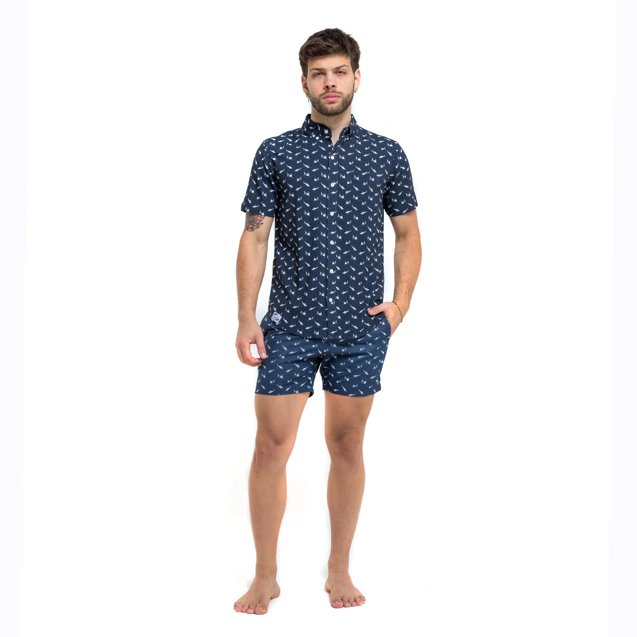 Sharks - Rayon Stretch Shirt