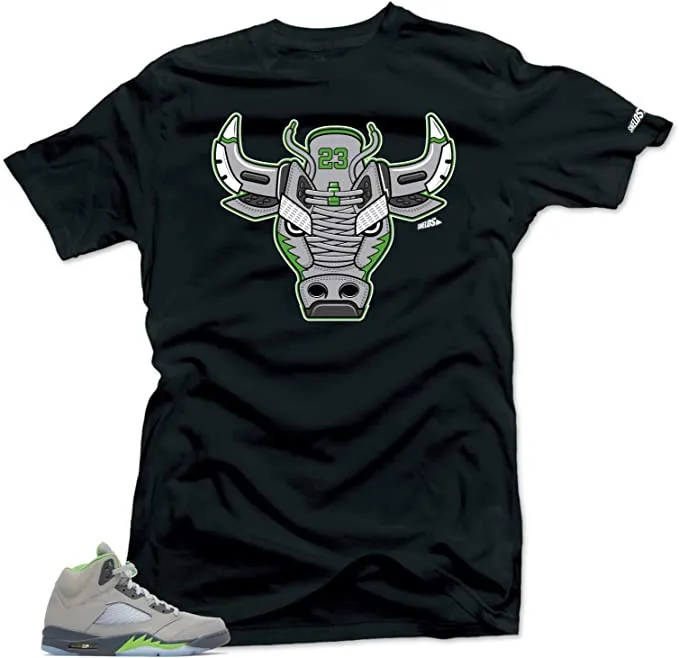 Shirt To Match Jordan 5 Green Bean-Bull 5 Tees