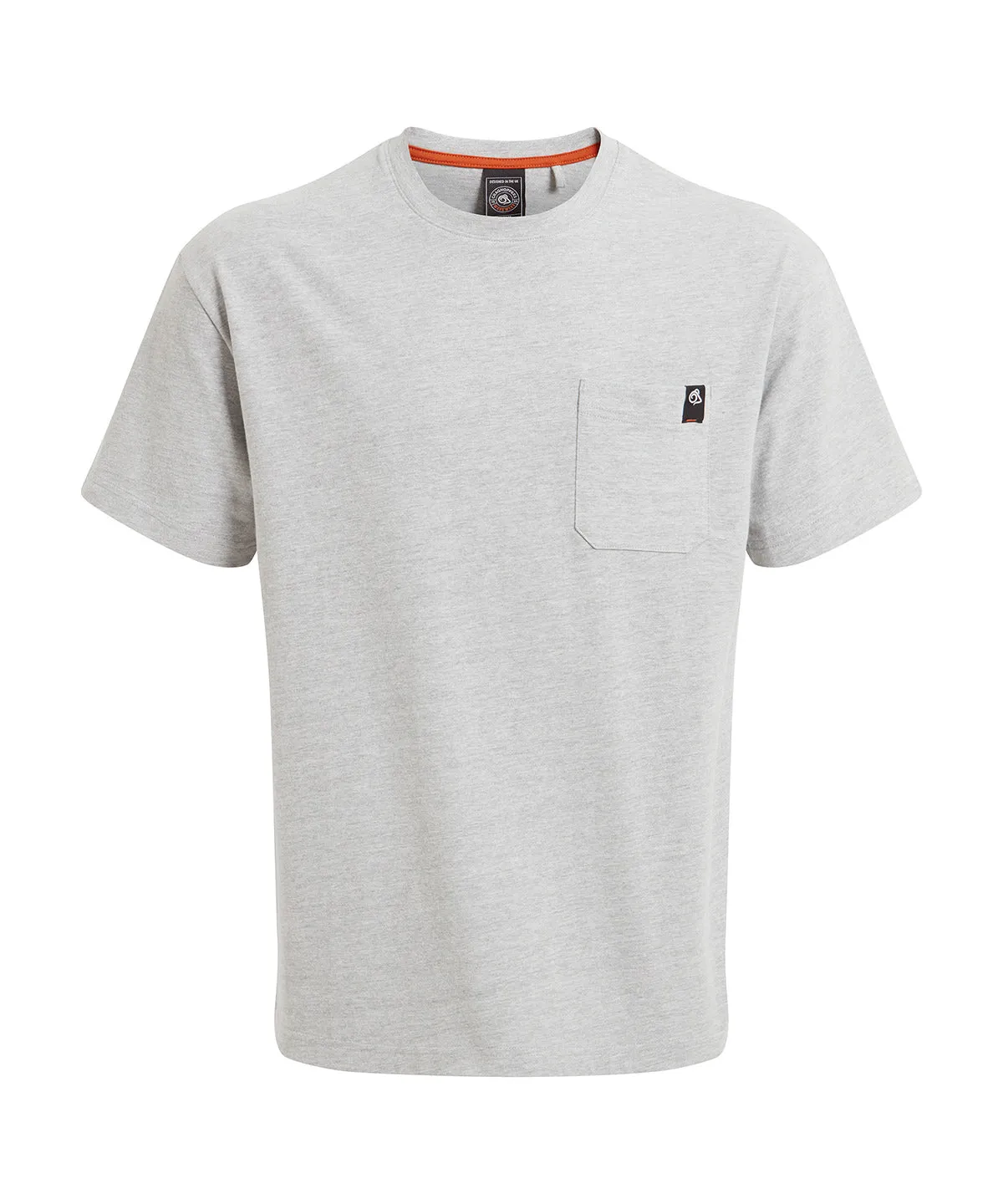 Soft Grey Marle - Wakefield pocket workwear t-shirt