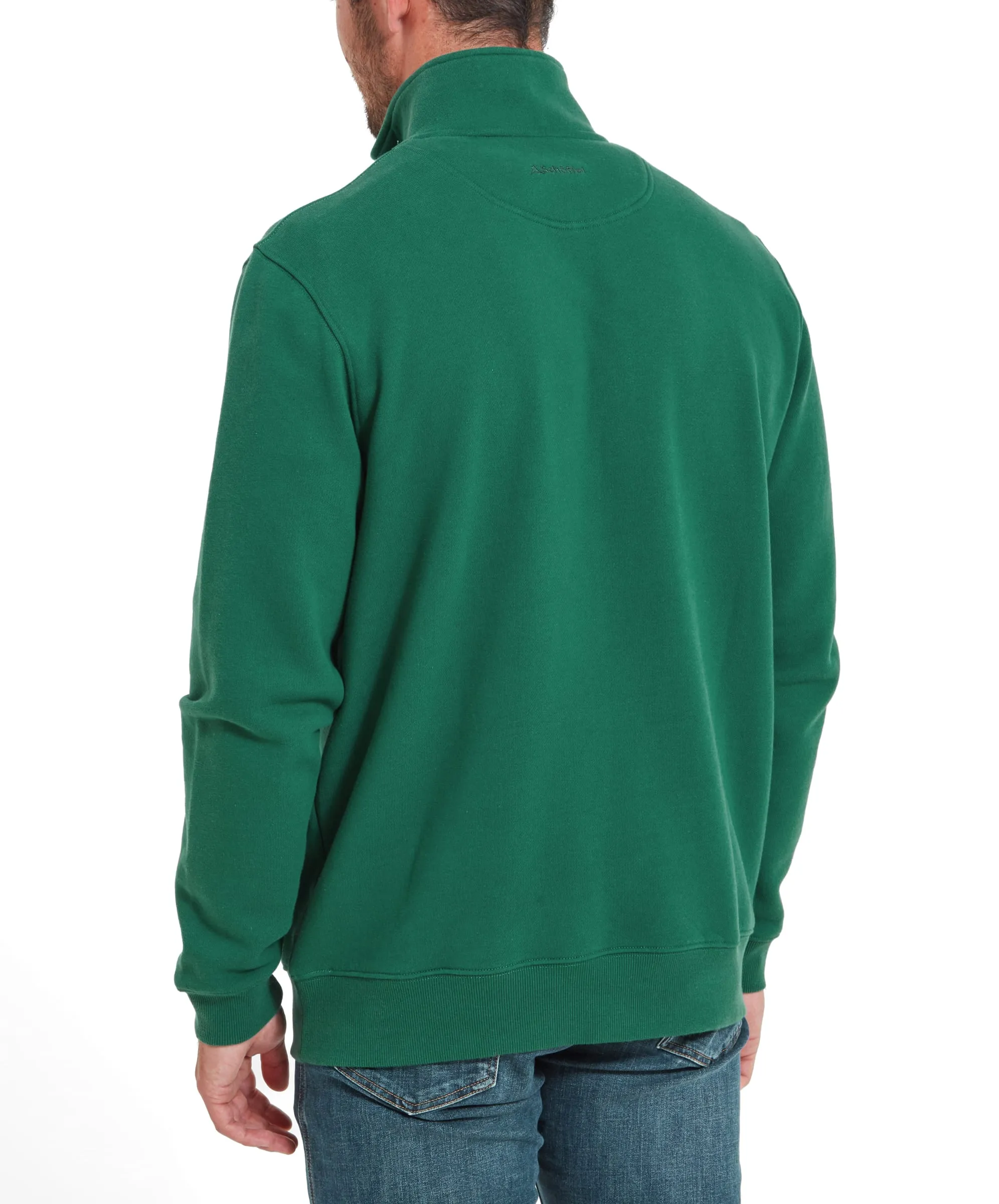 St Merryn Quarter Zip Sweatshirt - Racing Green