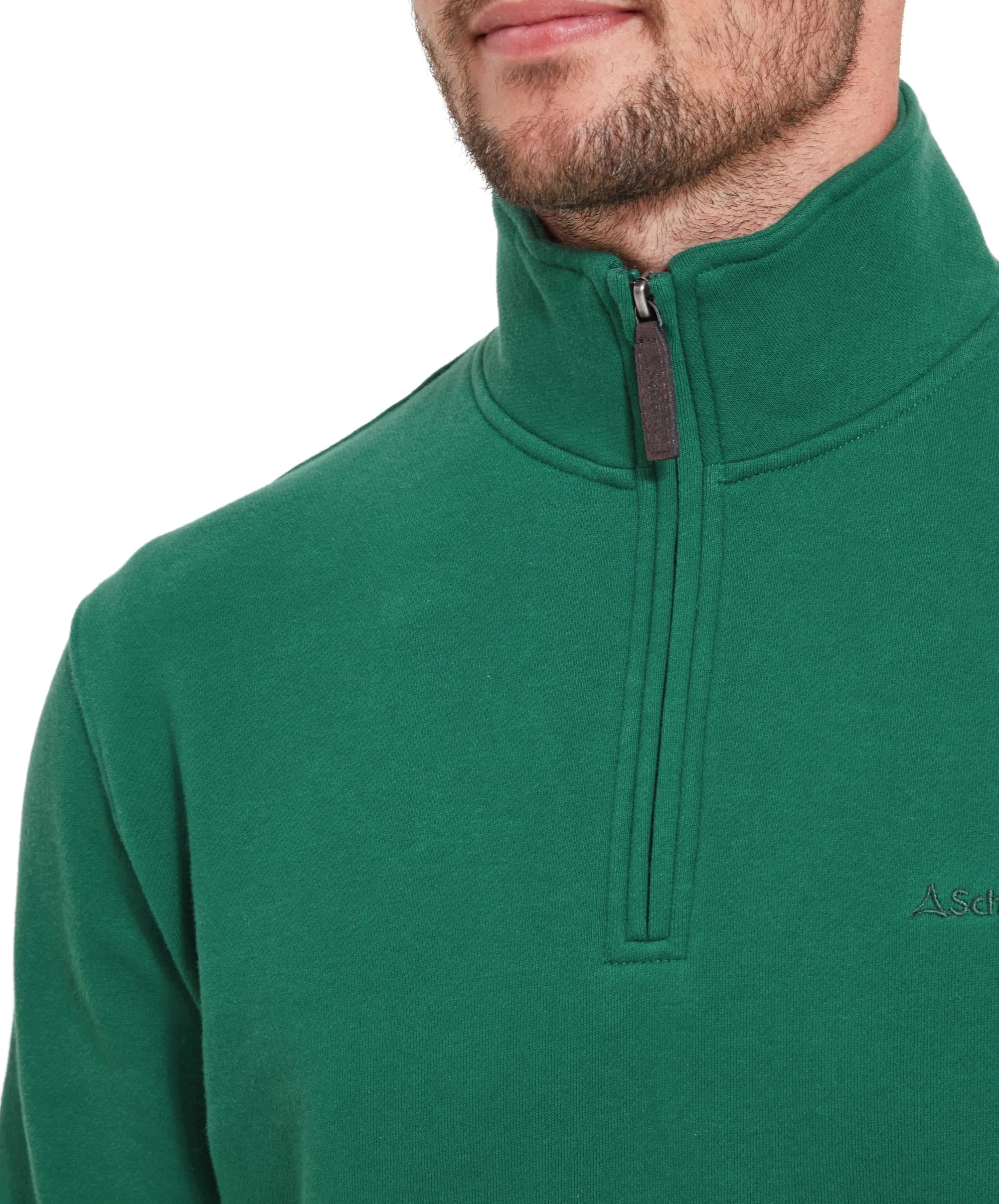 St Merryn Quarter Zip Sweatshirt - Racing Green