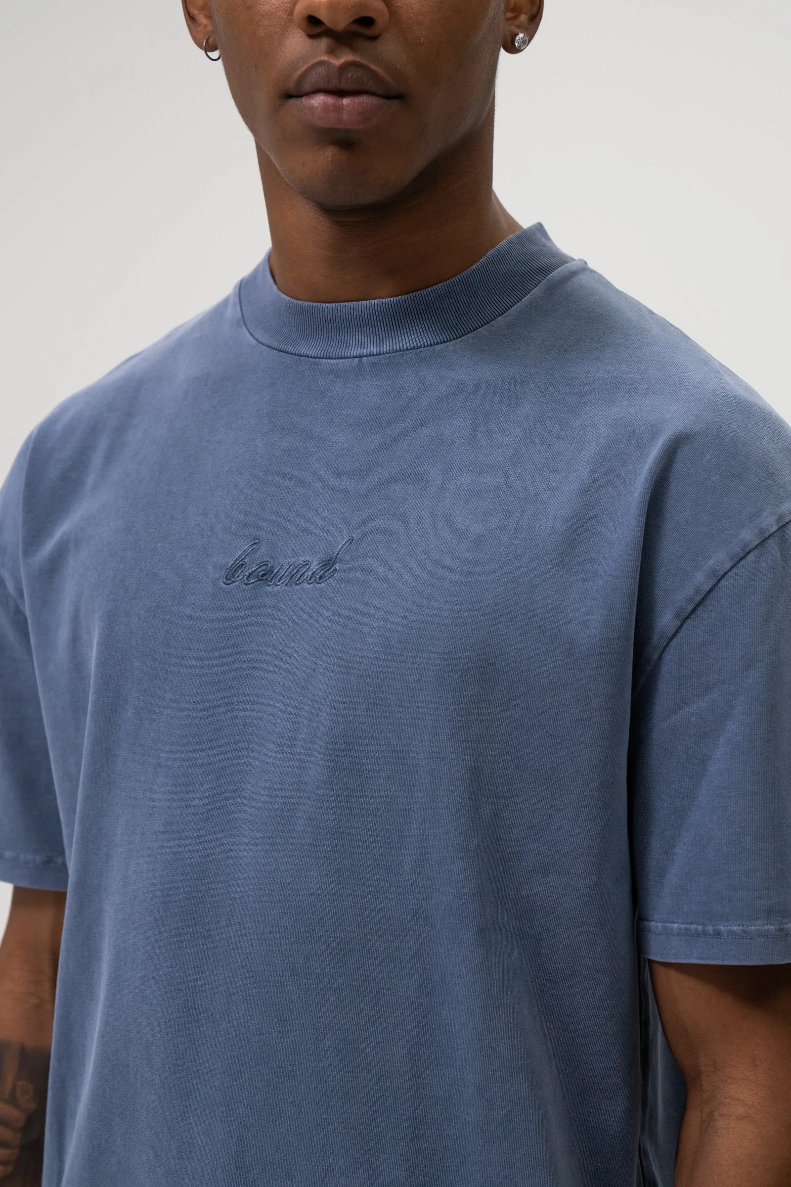 SUSTAIN WASHED BLUE TEE