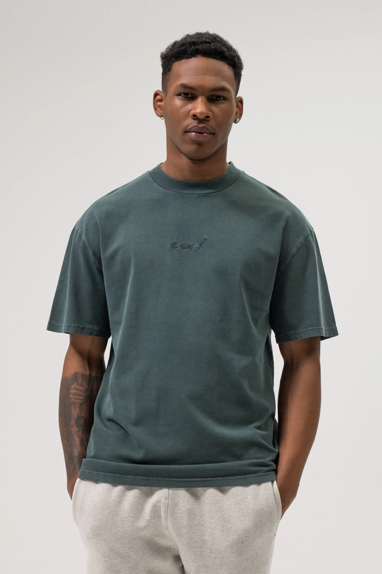 SUSTAIN WASHED GREEN TEE