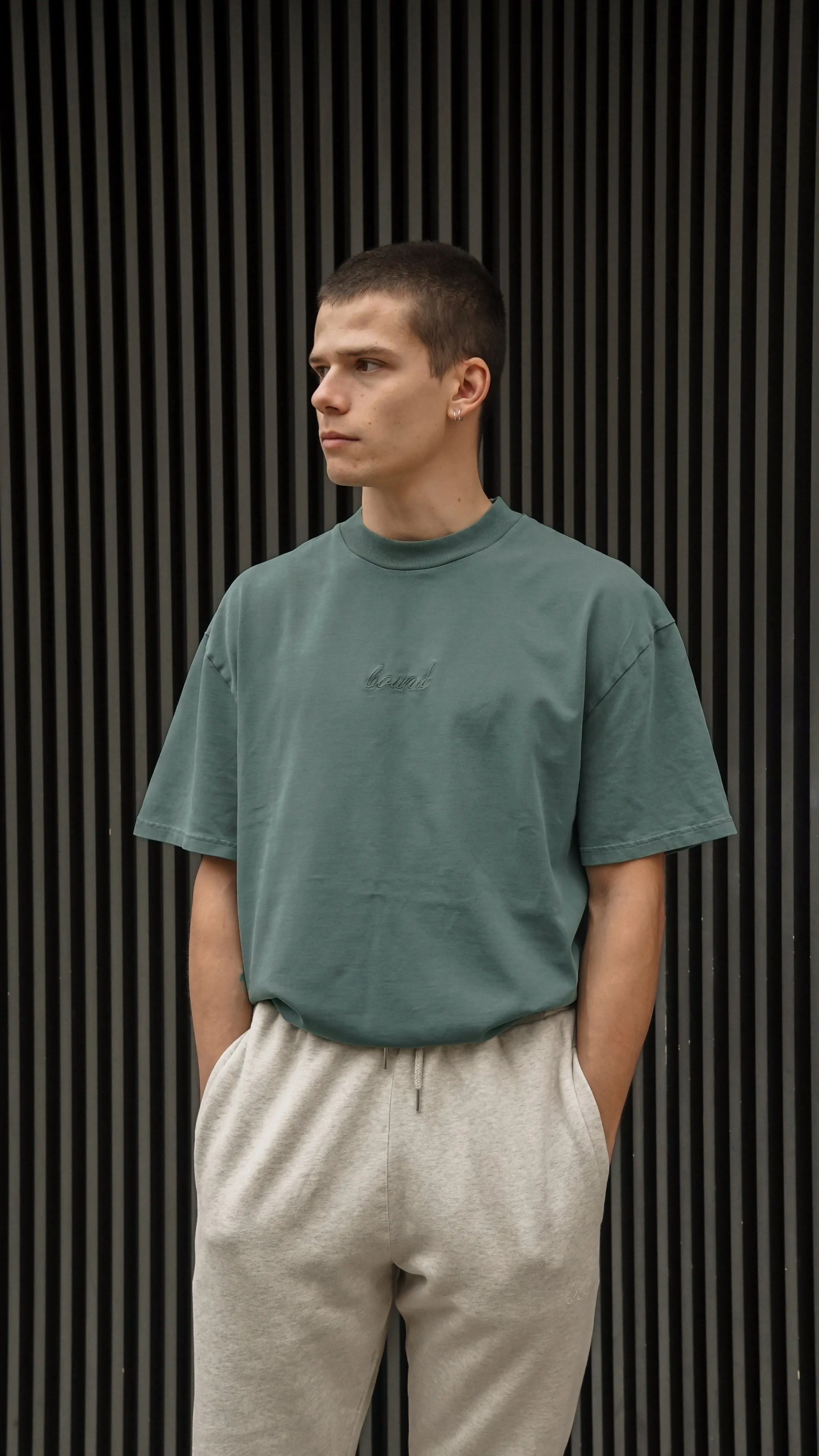 SUSTAIN WASHED GREEN TEE