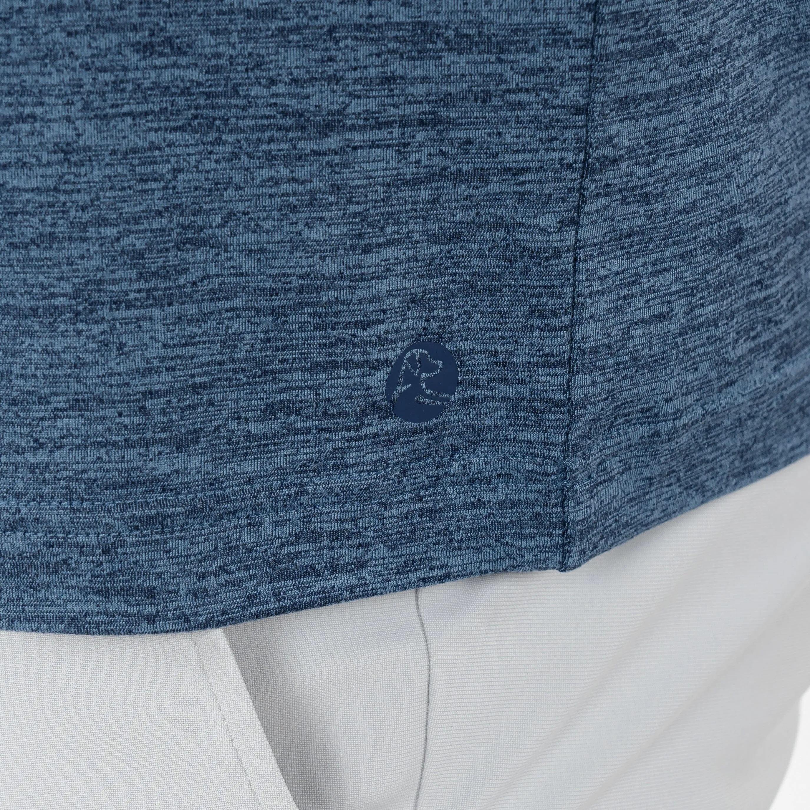 Tailwind Performance Tee | Heather - Fleet Navy/Highcountry Blue