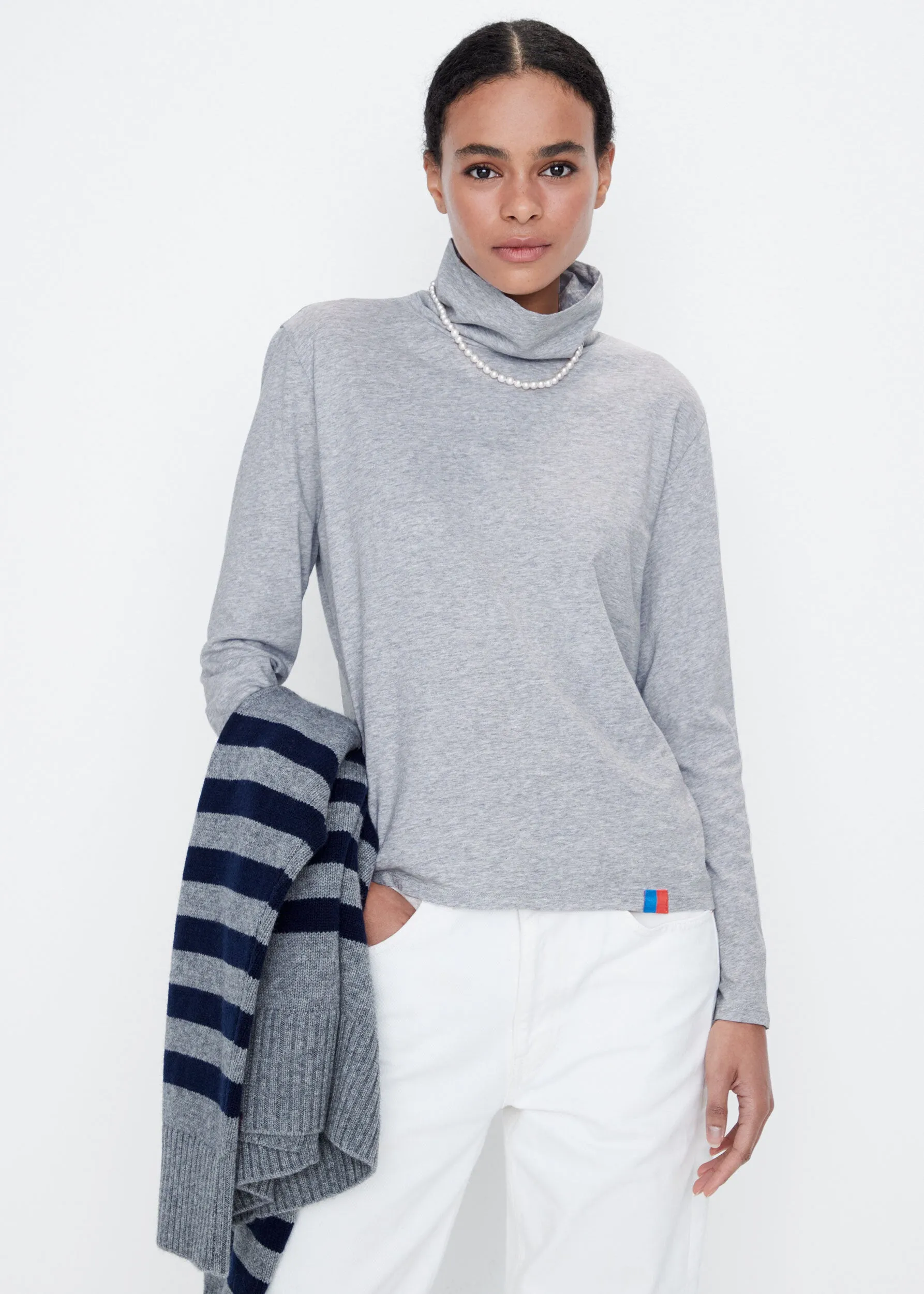 The Turtleneck - Heather Grey