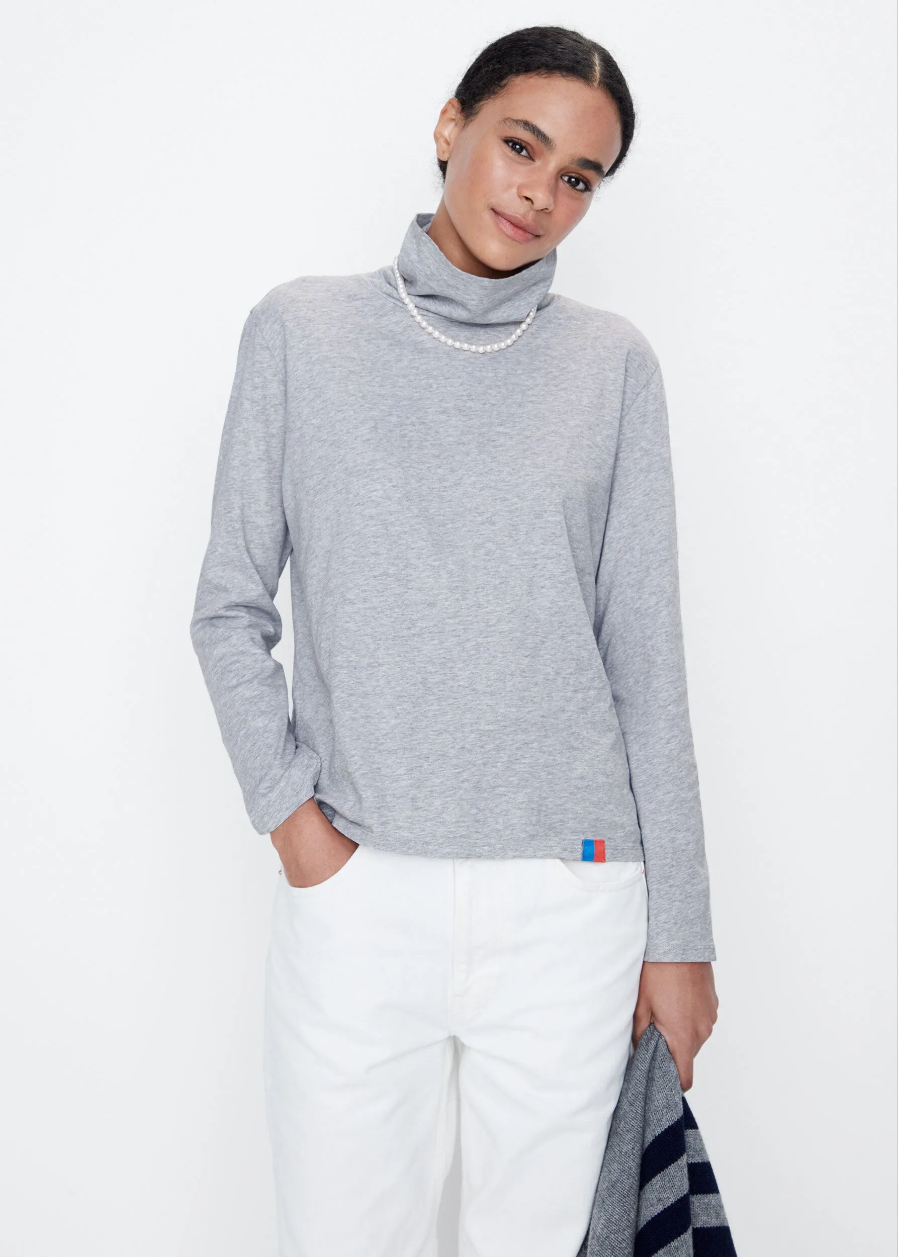 The Turtleneck - Heather Grey