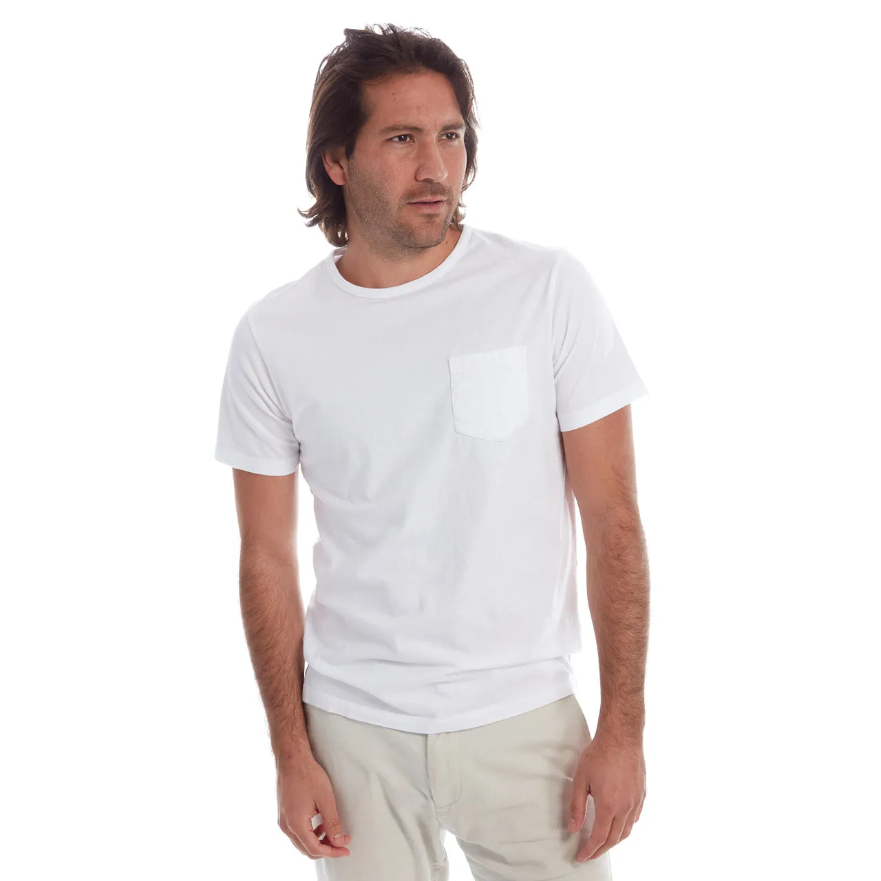 White Gavin Garment Dyed Tee