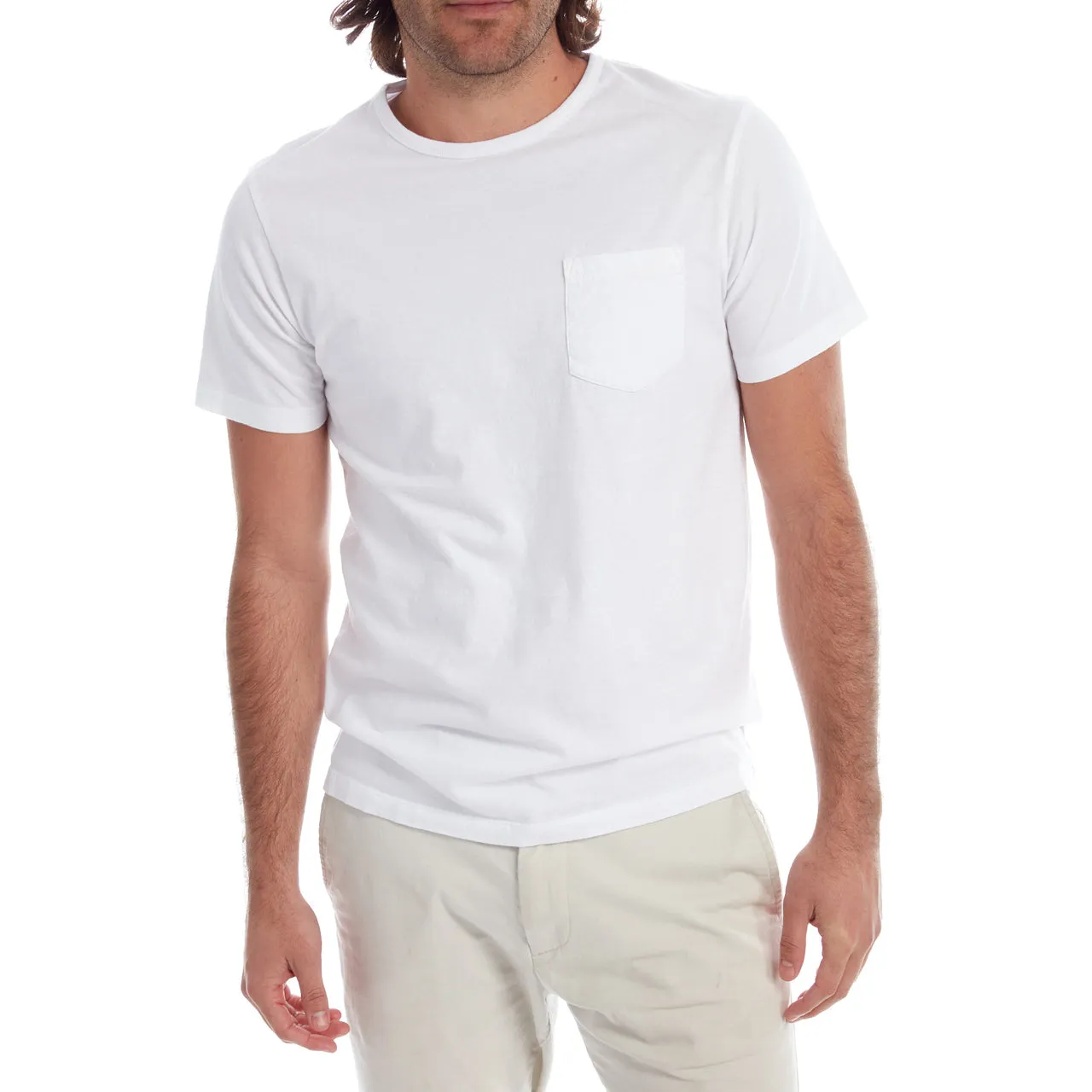 White Gavin Garment Dyed Tee