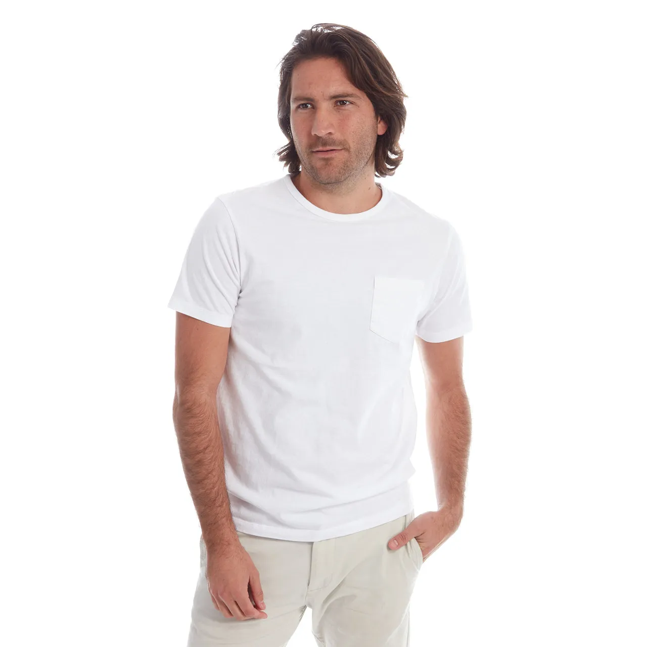 White Gavin Garment Dyed Tee